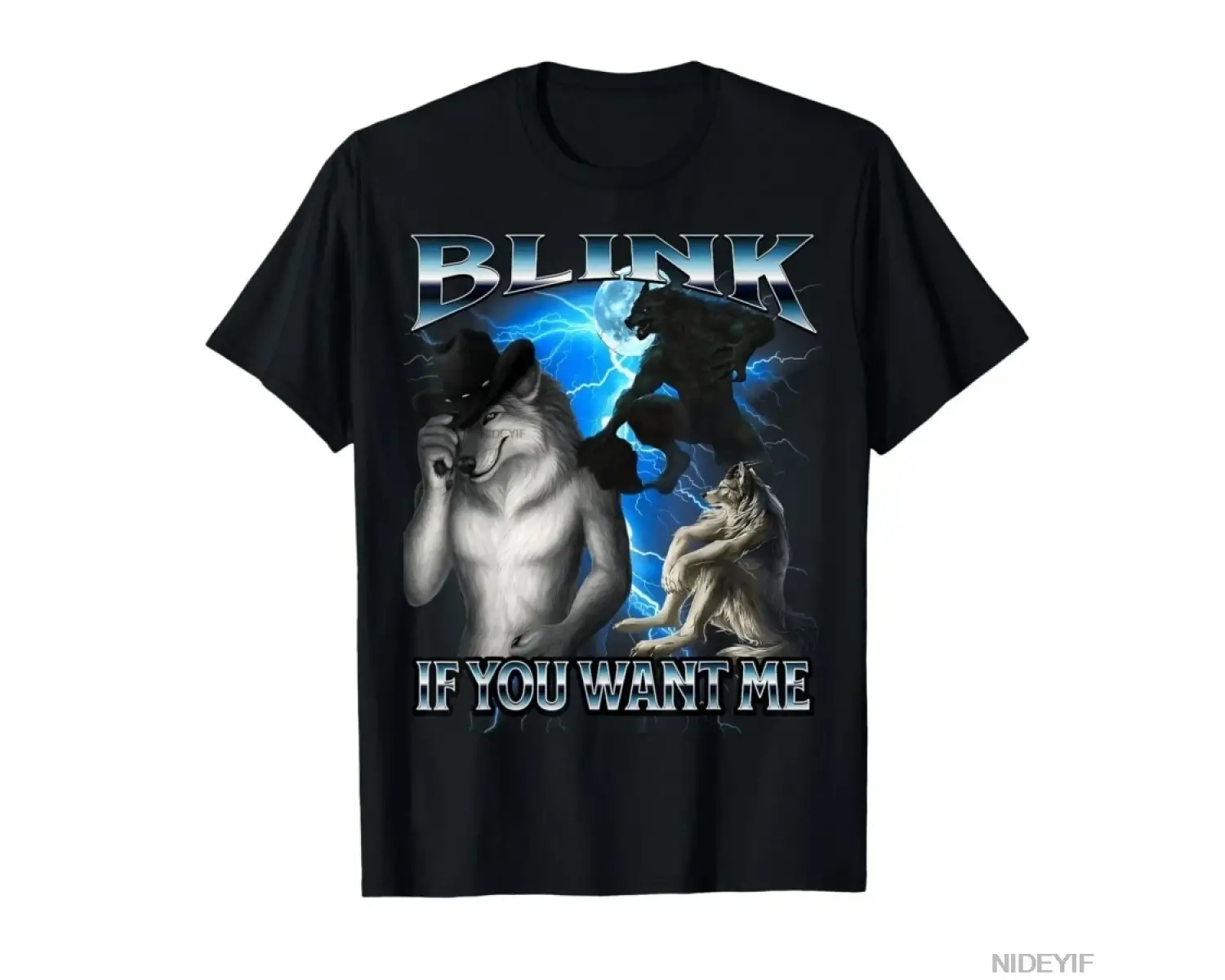 Komik Alfa Kurt Meme Beni İstiyorsan Göz Kırıştır Bootleg Tişört Erkek Kadın %100 Pamuk Tişör