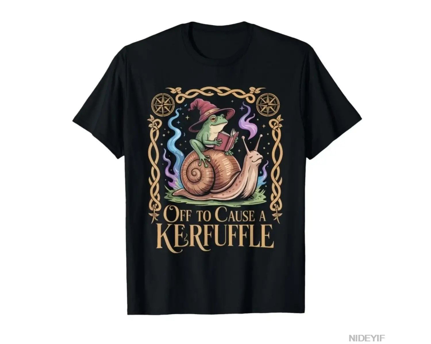 Komik bir kavga nedeni olacak komik kurbağa sihirbazı Meme tişört erkekler kadınlar için % 10