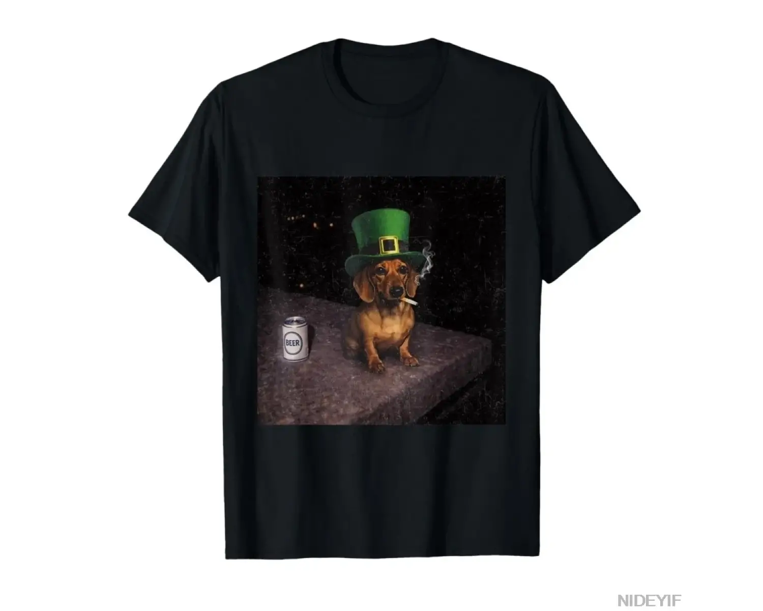 Komik Dachshund Sigara İçen Meme Gen Z Köpek Meme T-shirt Erkekler Kadınlar Için % 100% Pamuk