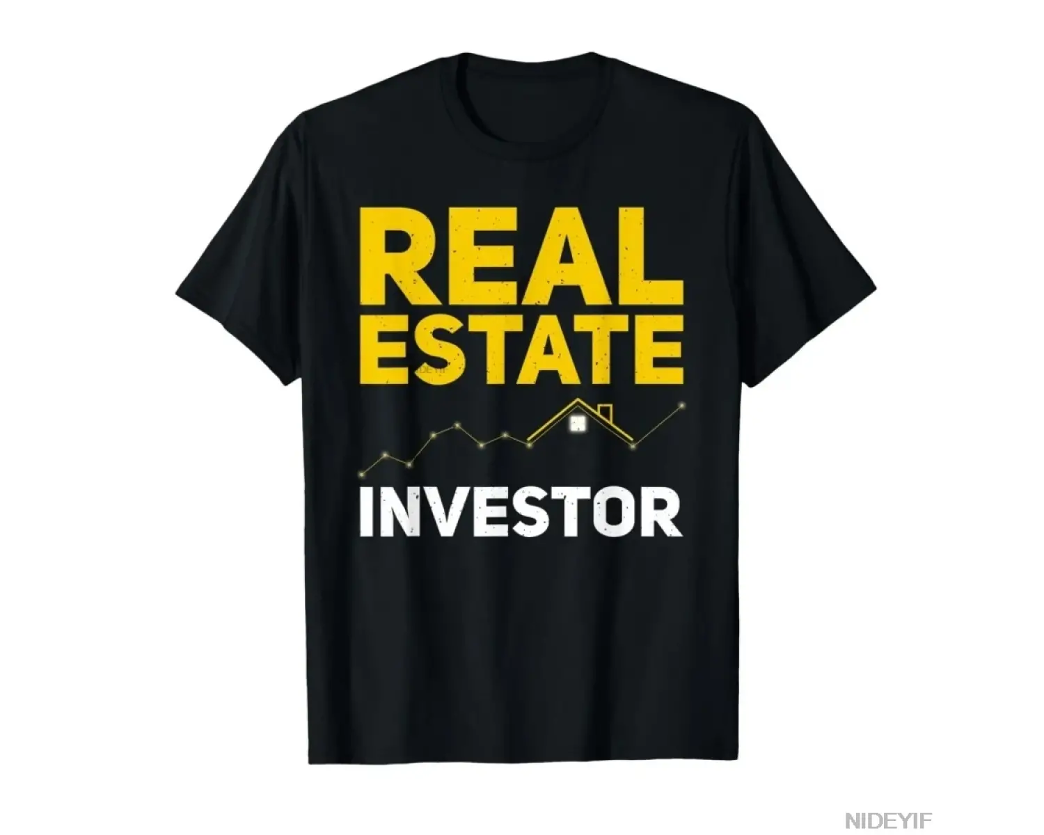 Komik Emlak Yatırımcısı Tasarım Erkek Kadın T-shirt % 100% Pamuklu Tişörtler Kısa Kollu Üstle