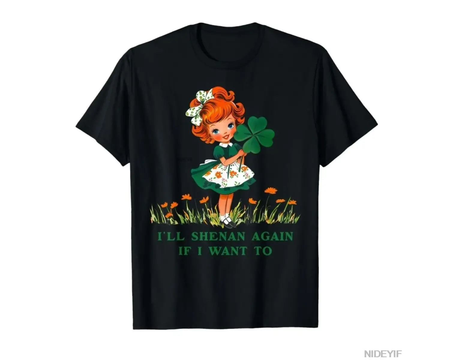 Komik Ill Shenan Again If I Want to Unisex T-shirt Erkekler Kadınlar için %100 Pamuklu Tişör