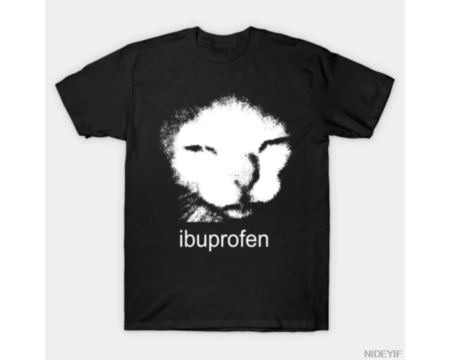 Komik İbuprofen Kedi Meme T-shirt Erkekler Kadınlar Için % 100% Pamuk T Shirt Kısa Kollu Üstl
