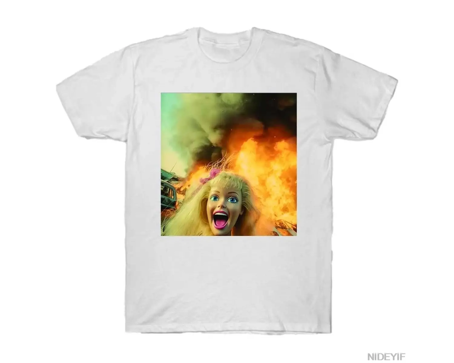 Komik İğrenç Bebek Yüz Meme T-shirt Erkekler Kadınlar Için % 100% Pamuk T Shirt Kısa Kollu Üs