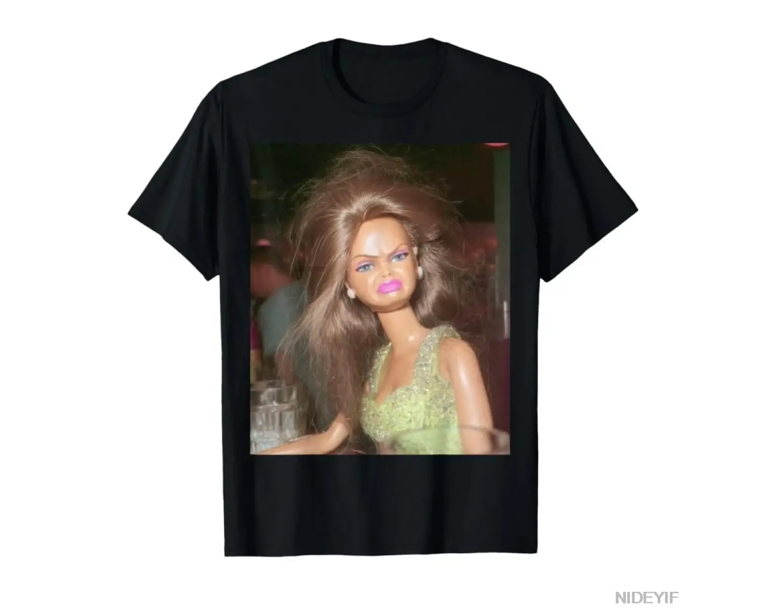 Komik İğrenç Bebek yüzü Meme Komik Alaycı Hediye T-shirt Erkekler Kadınlar Için % 100% Pamuk