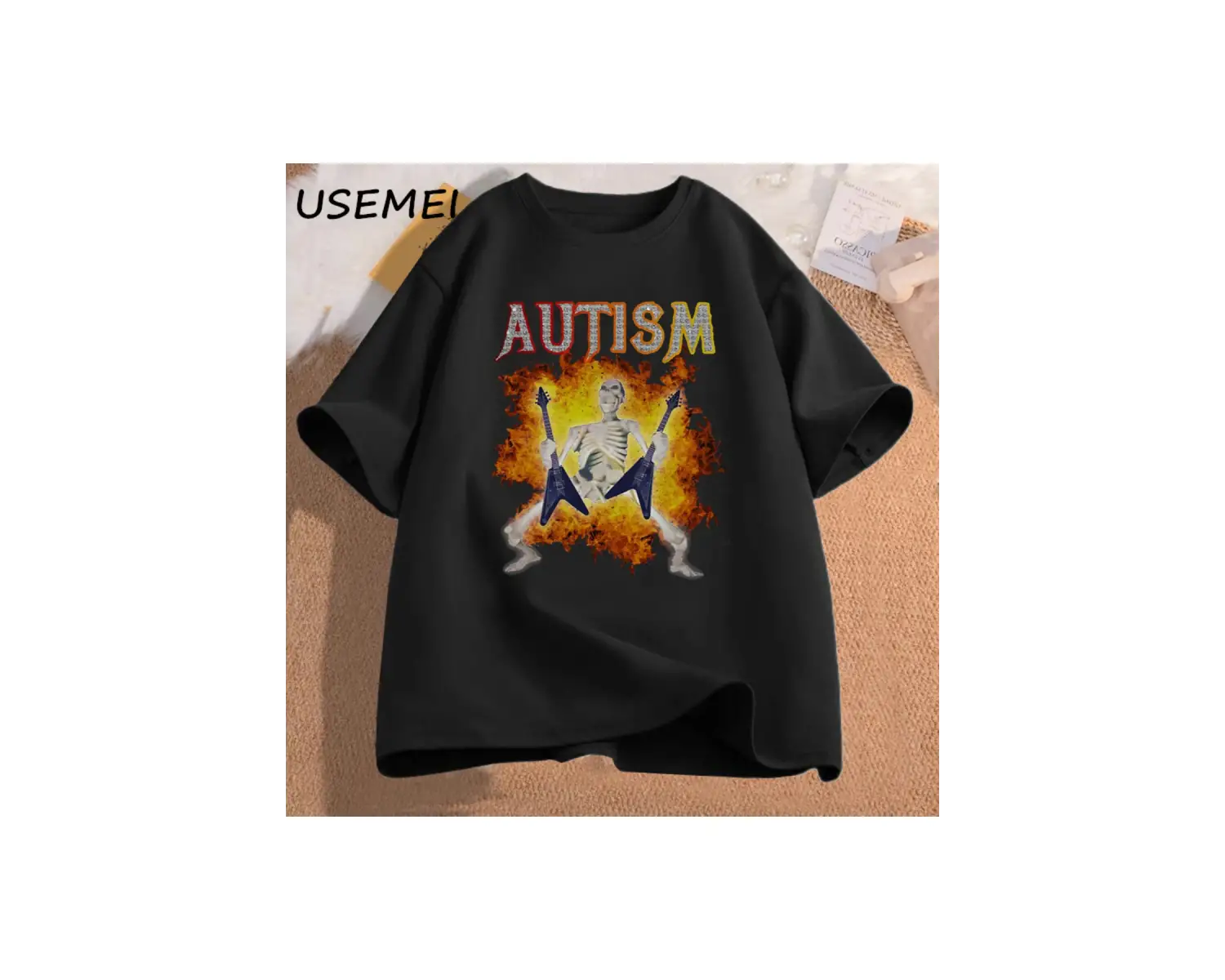 Komik İskelet Meme erkek T-shirt Pamuk Erkek Giyim Grafik Tişörtleri Erkek Giysileri Ba 2819