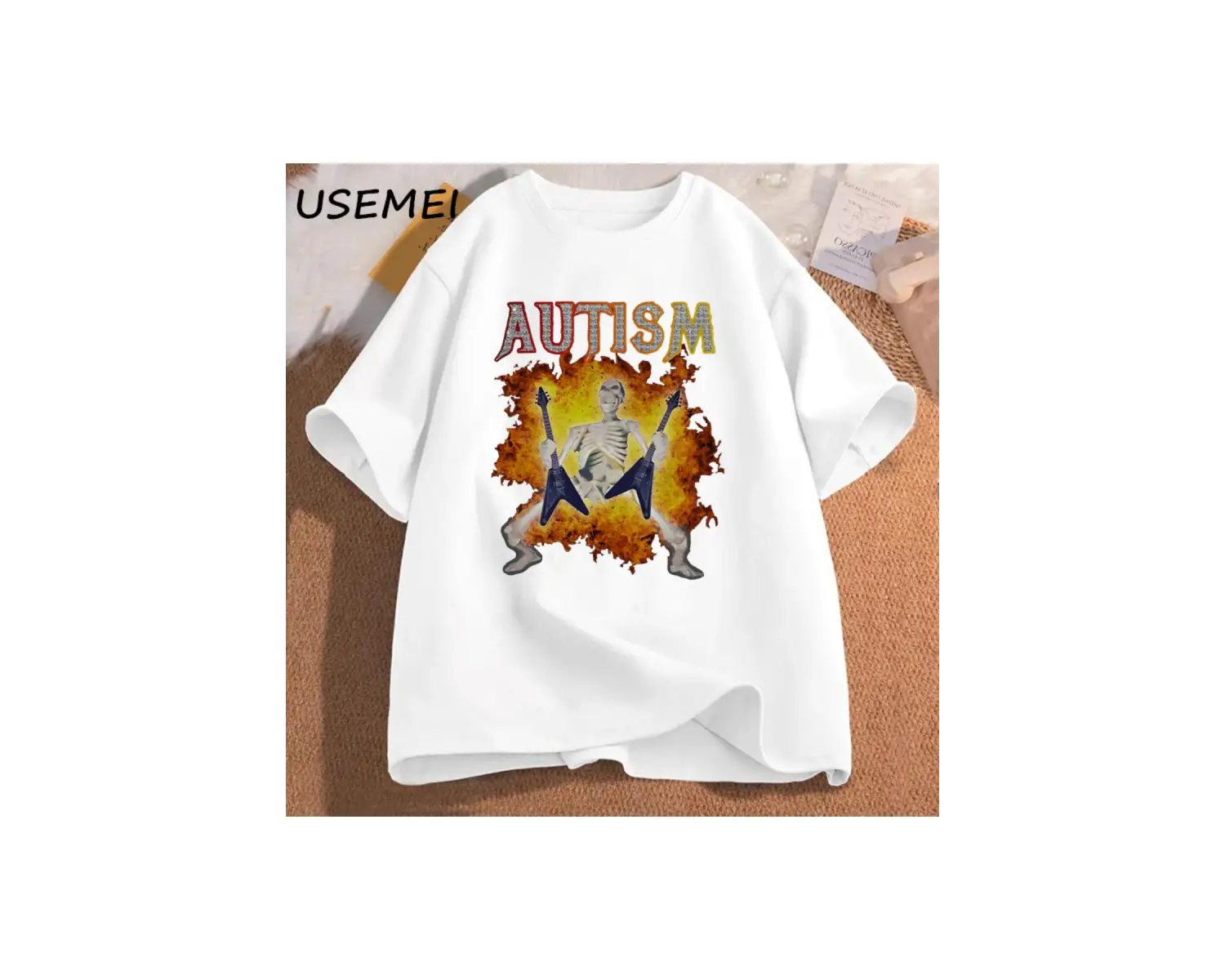 Komik İskelet Meme erkek T-shirt Pamuk Erkek Giyim Grafik Tişörtleri Erkek Giysileri Ba 2819