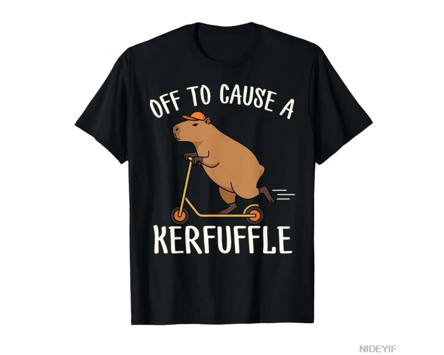 Komik Kapibara Bir Karışıklık Yaratacak Gibi Görünüyor Weirdcore Meme T-shirt Erkekler Kadınl