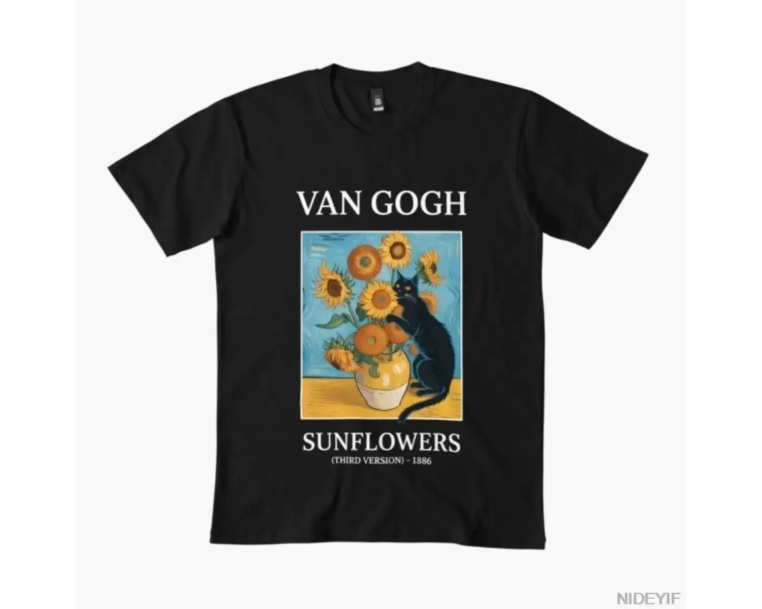 Komik Kedi Sanat Meme T-shirt Erkekler Kadınlar Için % 100% Pamuk T Shirt Kısa Kollu Üstler 1