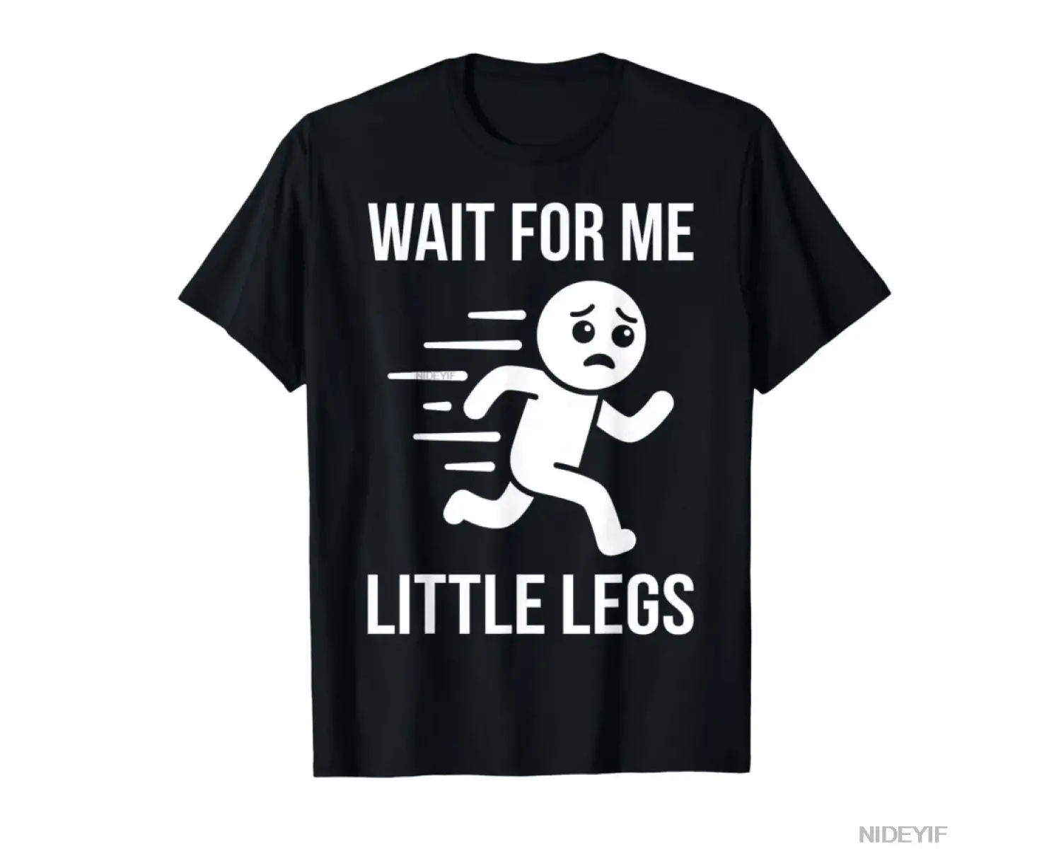 Komik Kısa Bacaklı Şakalar Memeleri Beni Bekle, Ben Küçük Bacaklıyım Tişört Erkek Kadın %100
