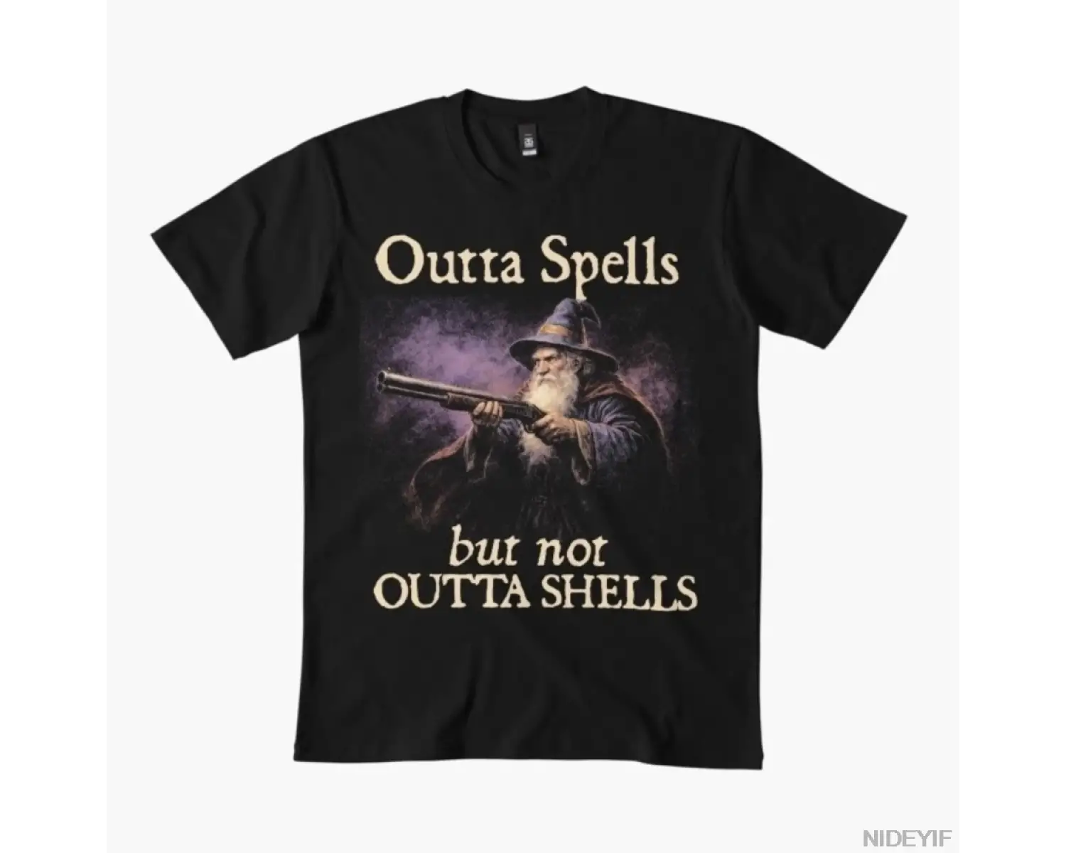 Komik sihirbaz meme, büyüleriyle değil, kabuklarıyla da değil, erkekler ve kadınlar için %100