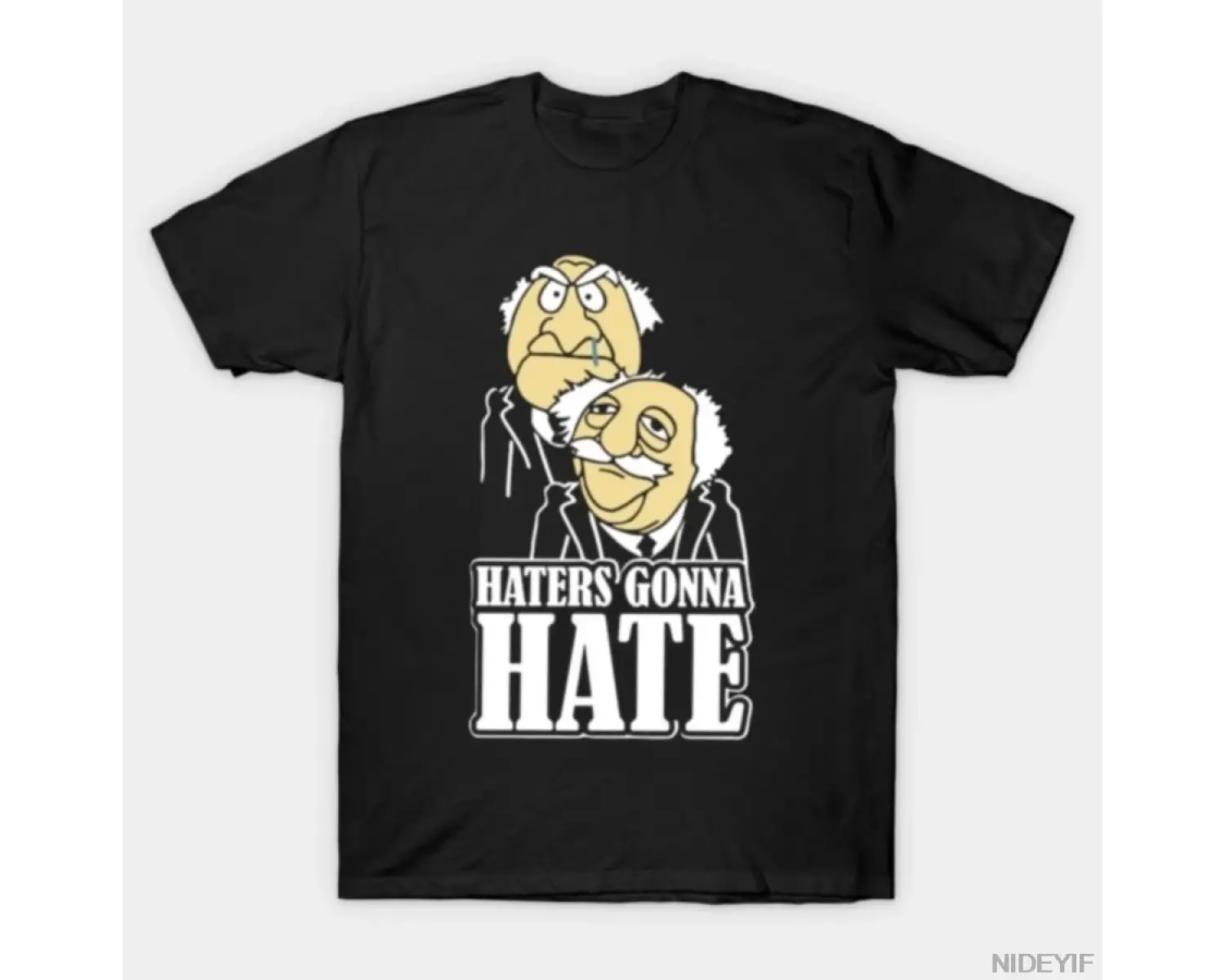 Komik Statler ve Waldorf Meme T-shirt Erkekler Kadınlar Için % 100% Pamuk T Shirt Kısa Kollu