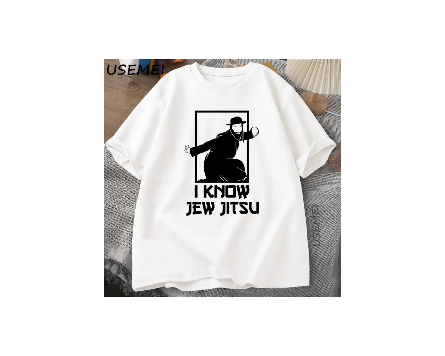 Komik Yahudi Jitsu T-shirt Biliyorum Yahudi Jitsu TErkekler Rahat Pamuk Kısa Kollu Er 2842