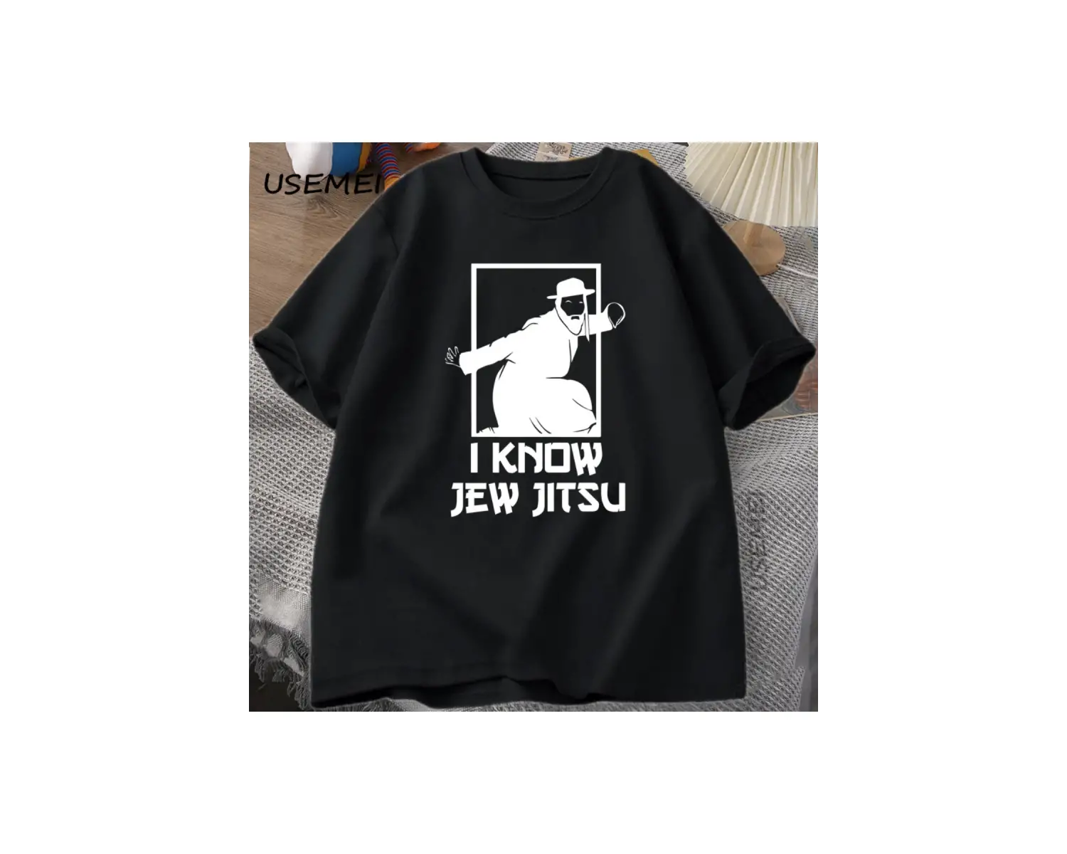 Komik Yahudi Jitsu T-shirt Biliyorum Yahudi Jitsu TErkekler Rahat Pamuk Kısa Kollu Er 2842