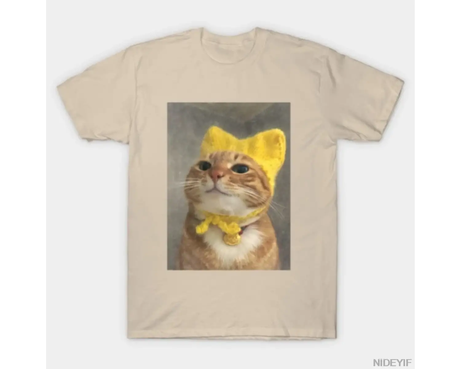 Komik Zencefil Kedi Meme Tişörtü Sevimli Turuncu Kedi Portreli Tişört Erkekler ve Kadınlar İç