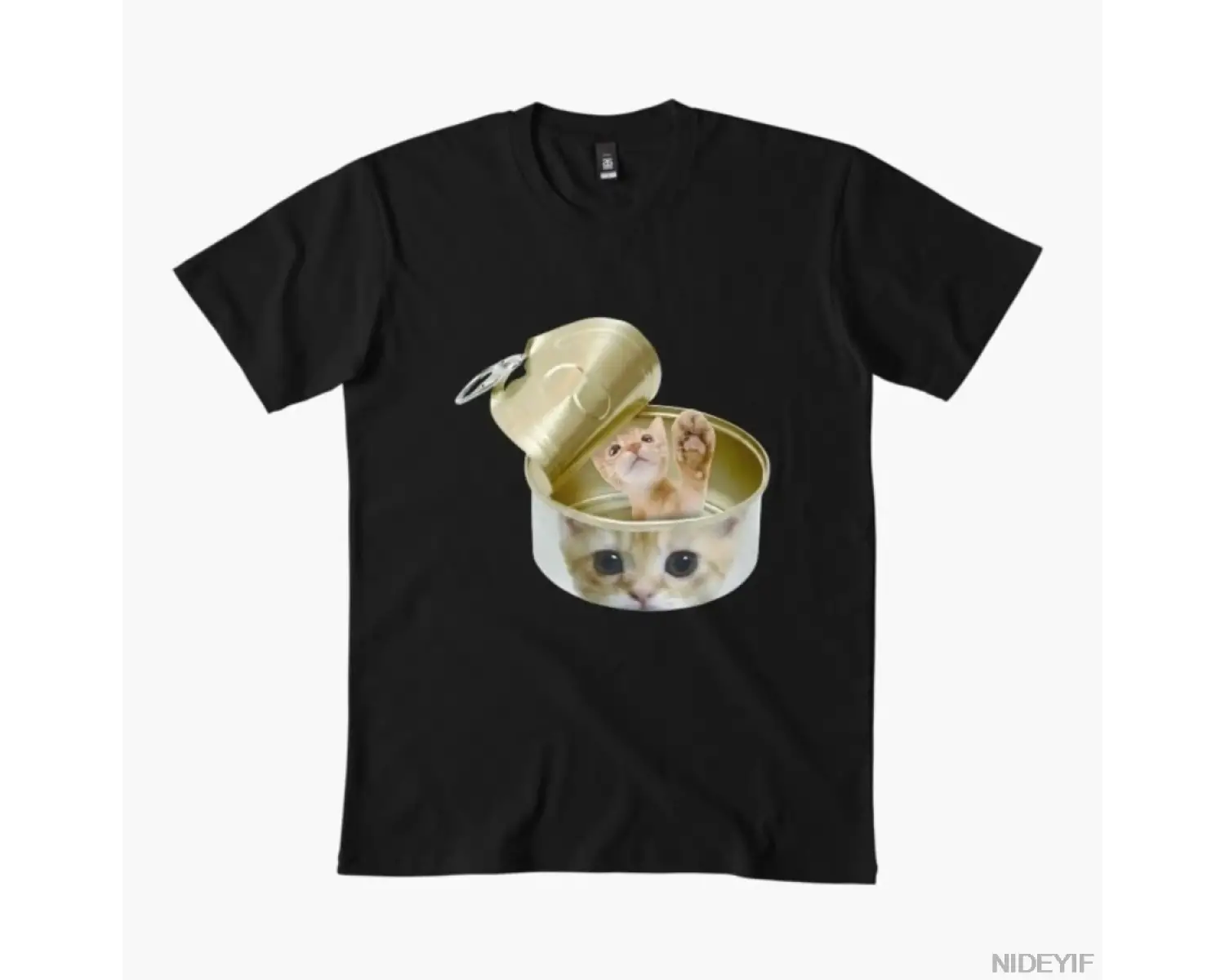 Konserve Sevimlilik Tişörtü Erkekler Kadınlar İçin %100 Pamuklu Tişörtler Kısa Kollu Üstler 1