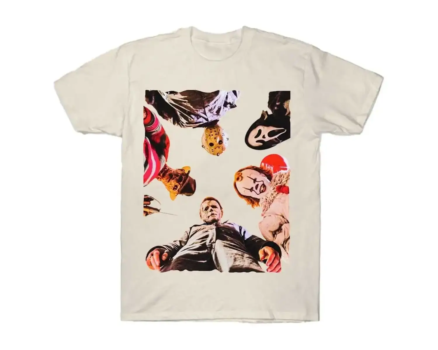 Korku Filmi Cadılar Bayramı Hayalet T-shirt Erkekler Kadınlar Için % 100% Pamuk T Shirt Kısa