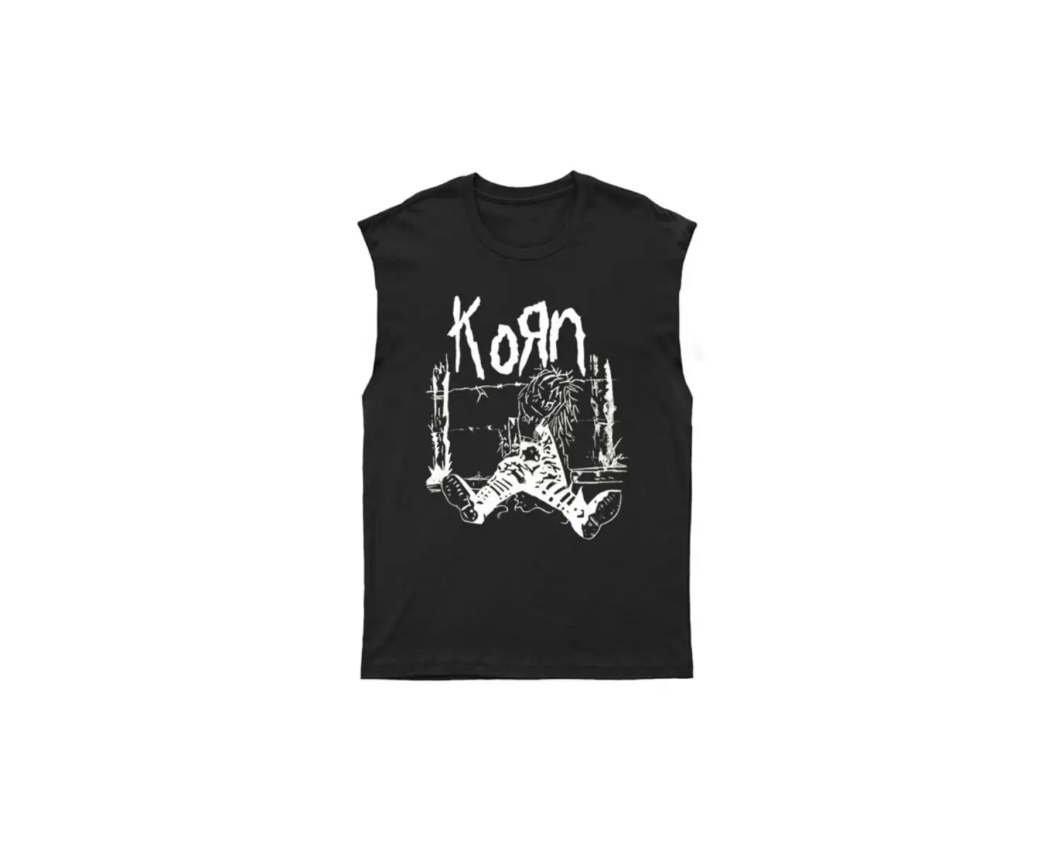 Korn Kesik Kol Tişört Kolsuz T-shirt Bkt5458