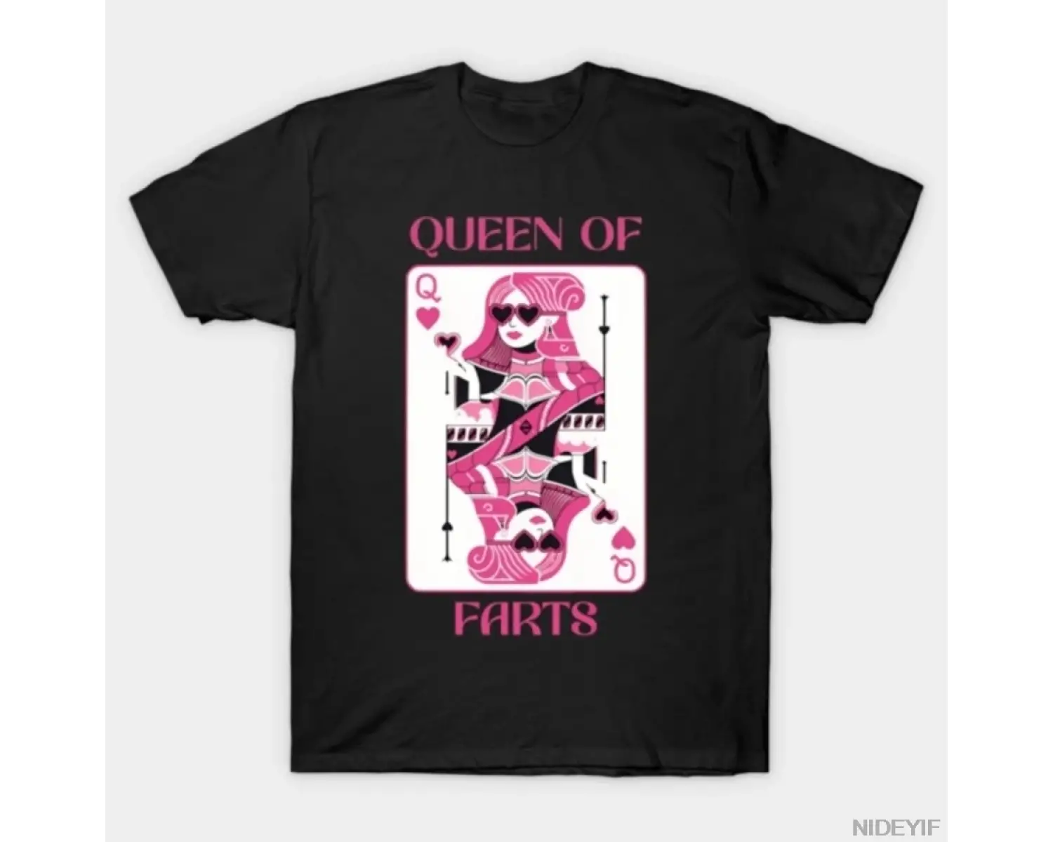 Kraliçe Osuruk Komik Mizah Utanç verici Komik Meme T-shirt Erkekler Kadınlar Için % 100% Pamu