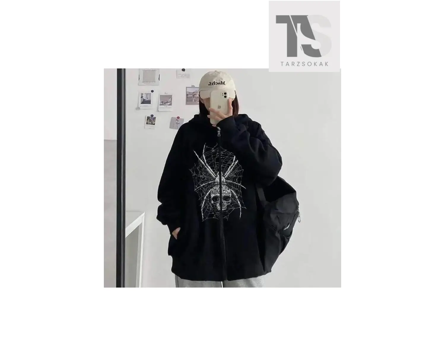 Kurukafa Örümcek Hırka Siyah