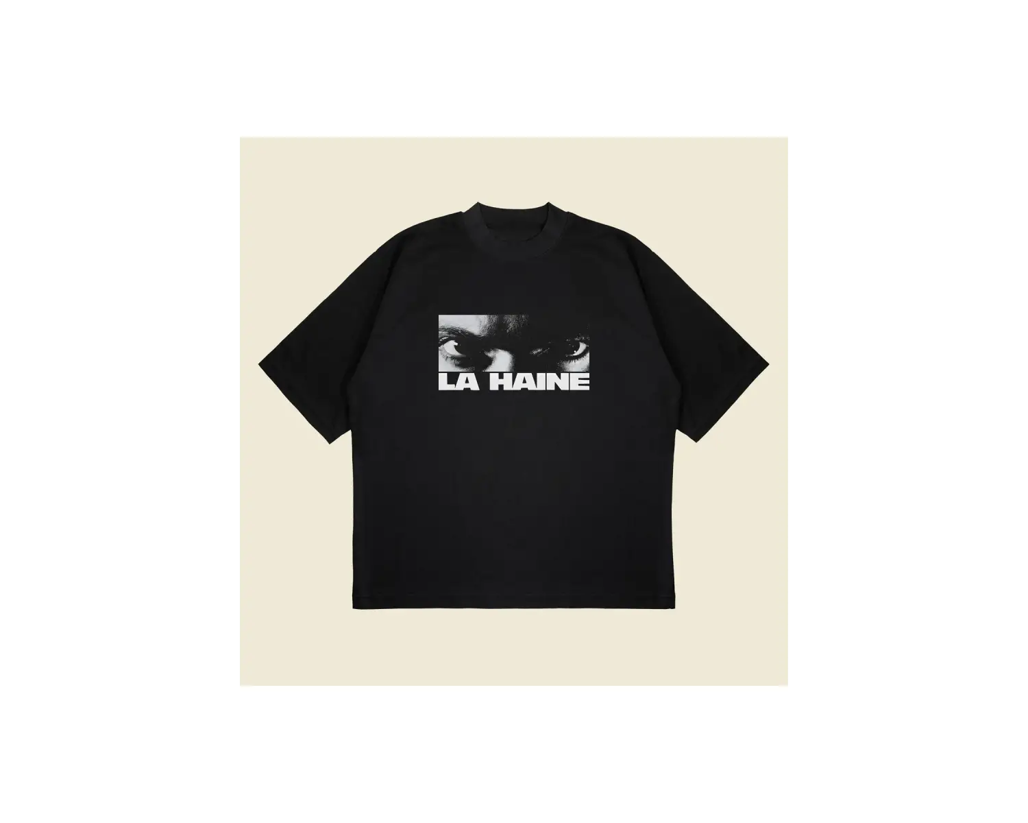 La Haine Baskılı Oversize Unisex Pamuklu Nefes Alan Kalın Kumaşlı