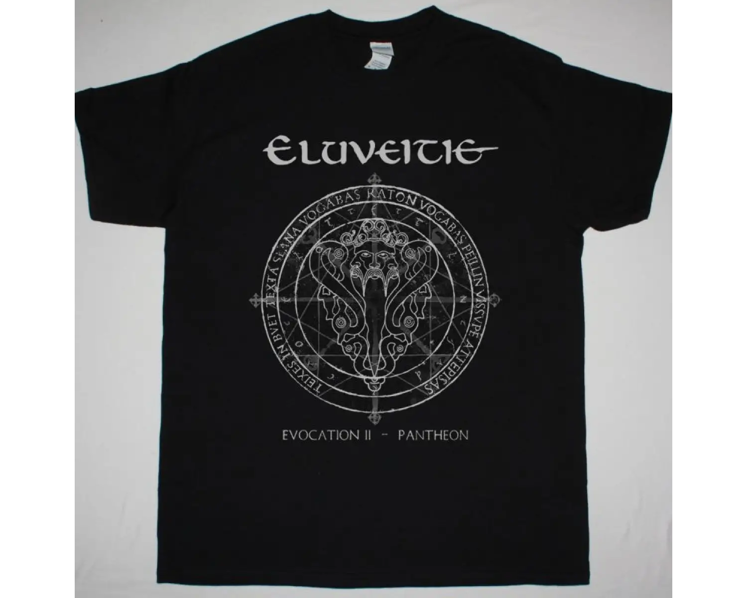 LACUNA COIL LOGO NEW BLACK T-SHIRT ÖN BASKILI