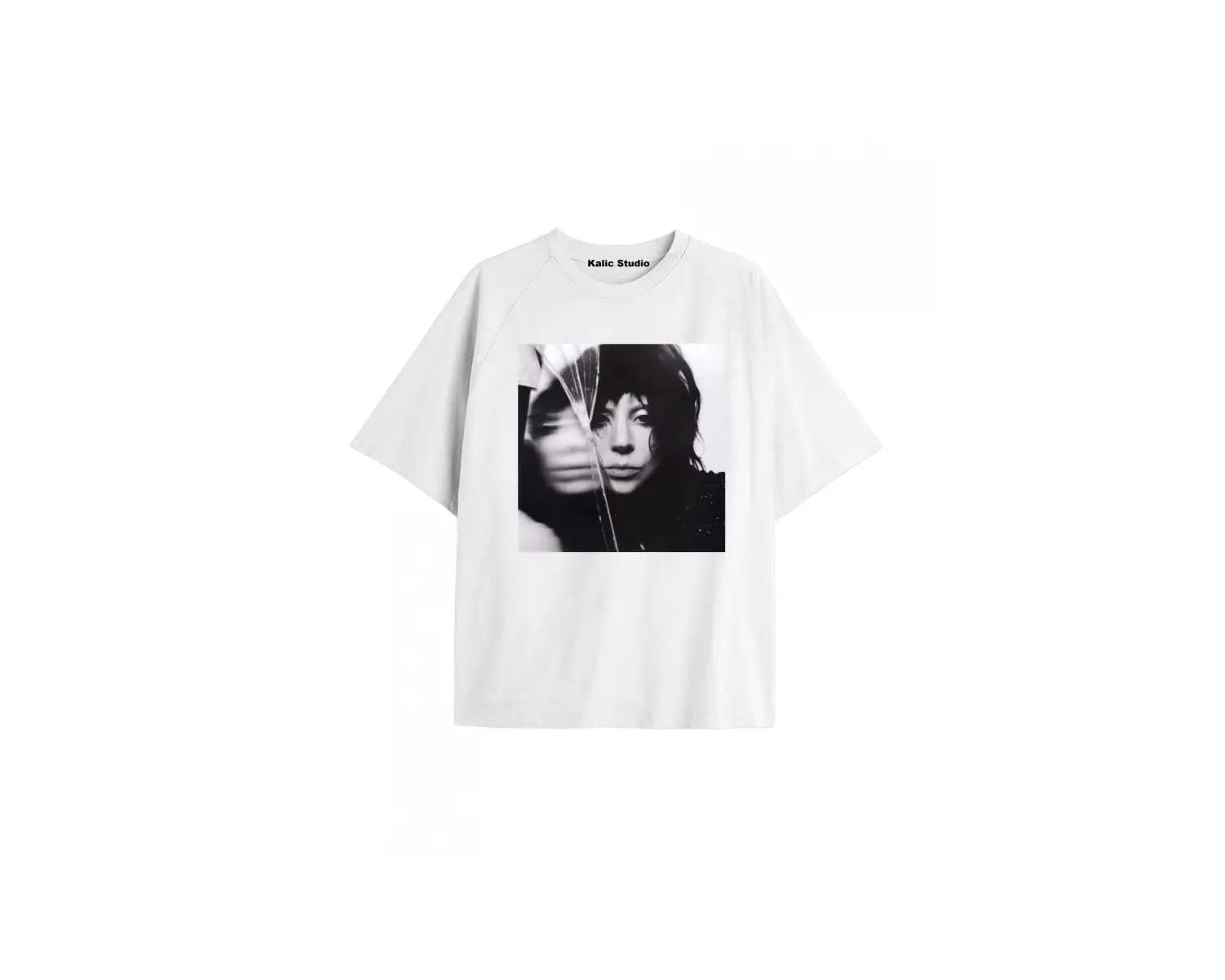 Lady gaga unisex oversize t-shirt siyah