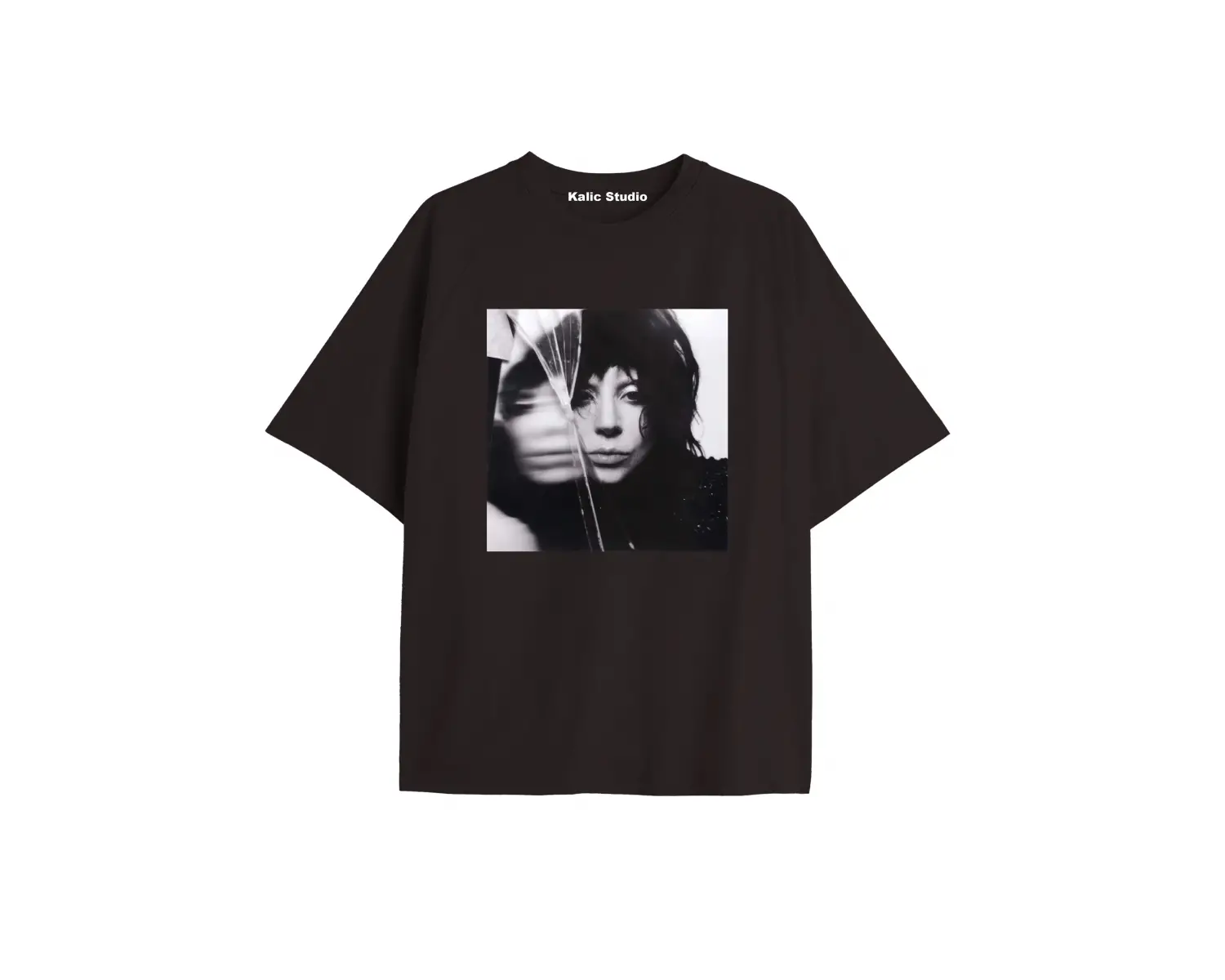 Lady gaga unisex oversize t-shirt siyah