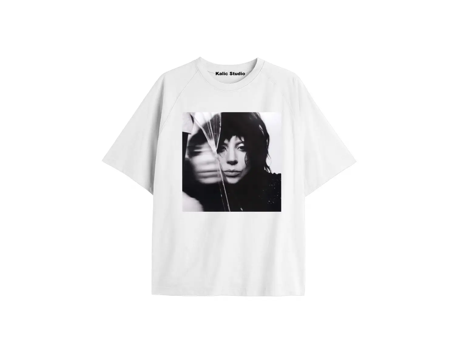 Lady gaga unisex oversize t-shirt siyah