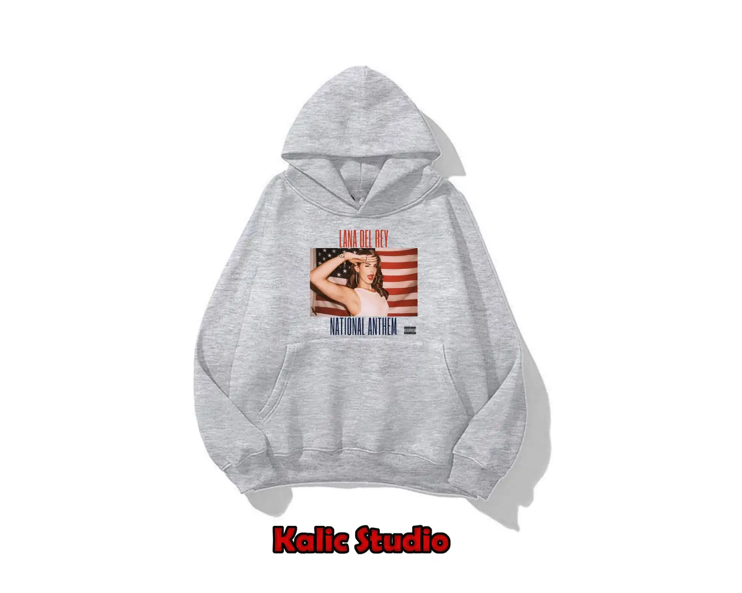 Lana Del Rey oversize sweatshirt gri