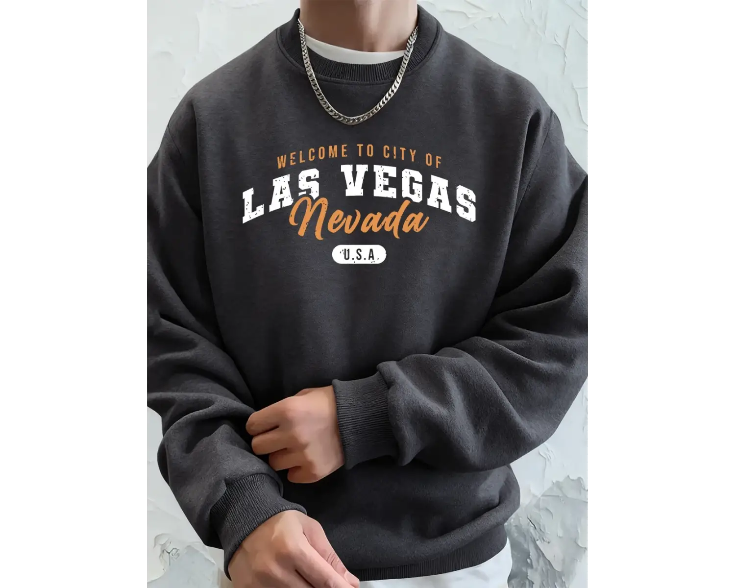 Las Vegase Hoş Geldiniz Nevada Baskılı Erkek Sweatshirtleri Kışlık Polar Sıcak Kapüşonlu Üst