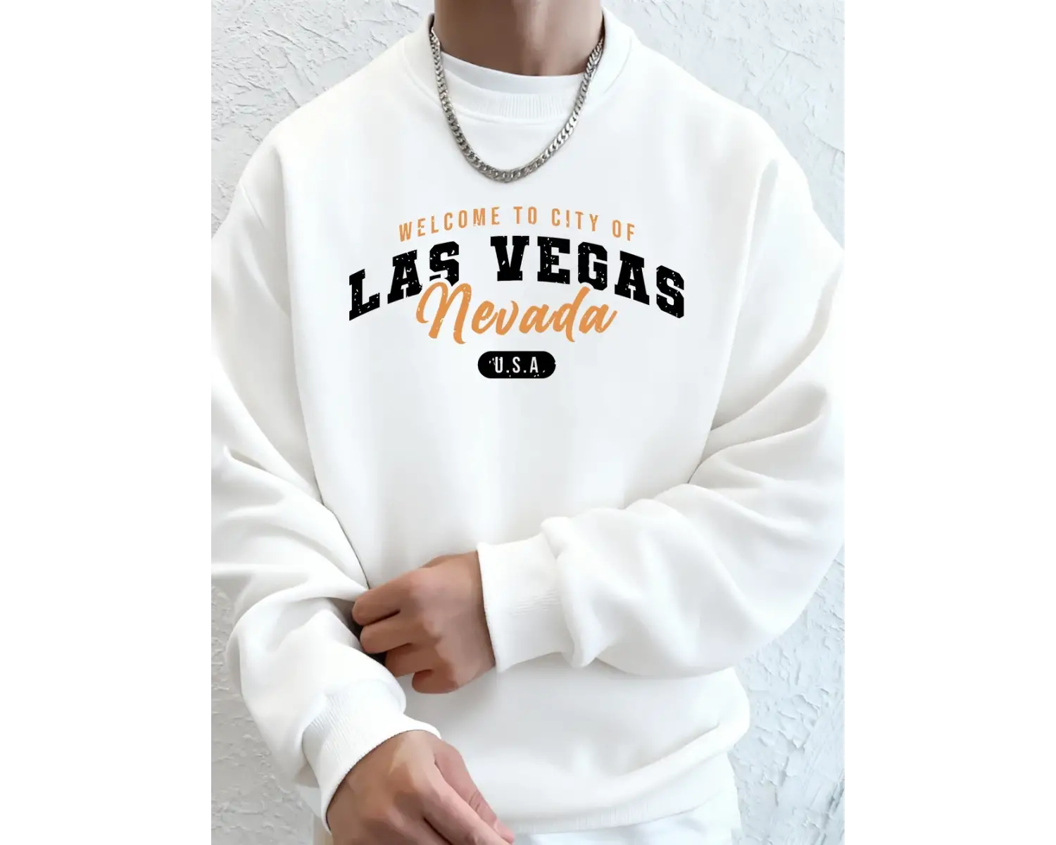 Las Vegase Hoş Geldiniz Nevada Baskılı Erkek Sweatshirtleri Kışlık Polar Sıcak Kapüşonlu Üst