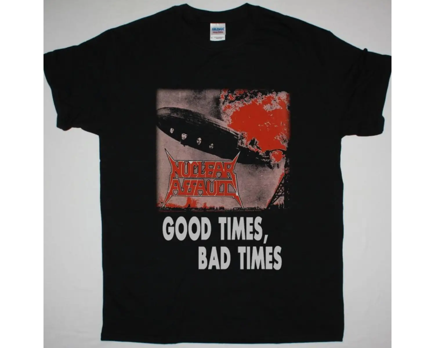 LED ZEPPELIN FIRST AMERICAN TOUR NEW BLACK T SHIRT ÖN BASKILI
