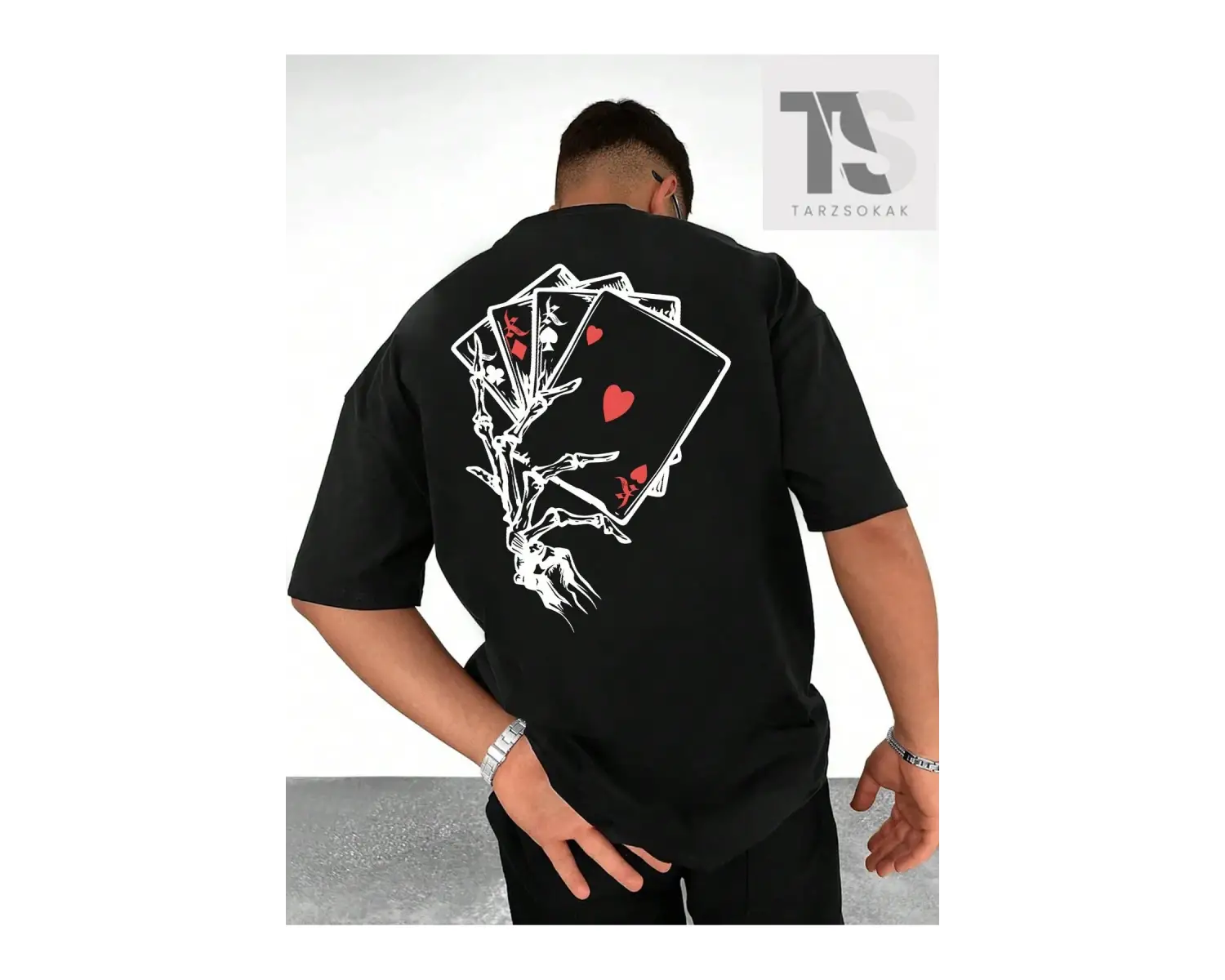 LEGND Erkek Kalpli ve Sloganlı Grafik Tişört