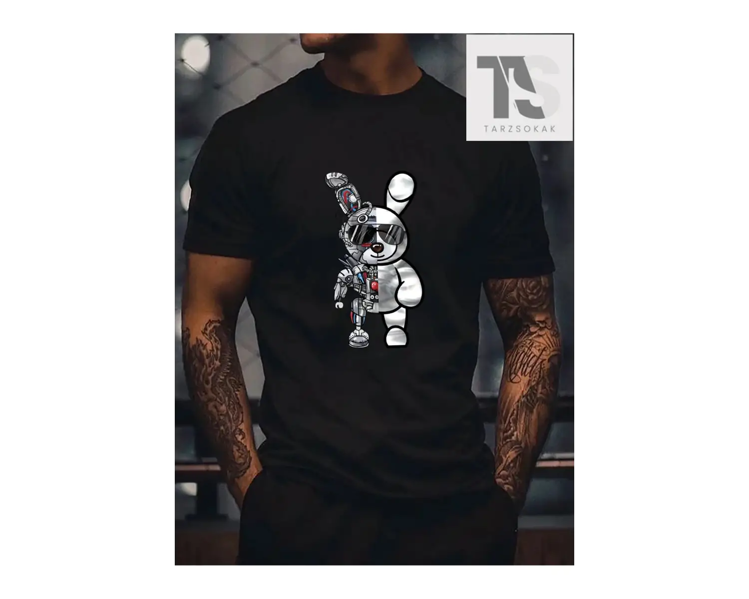 LEGND Erkek Karikatür Grafikli Tişört