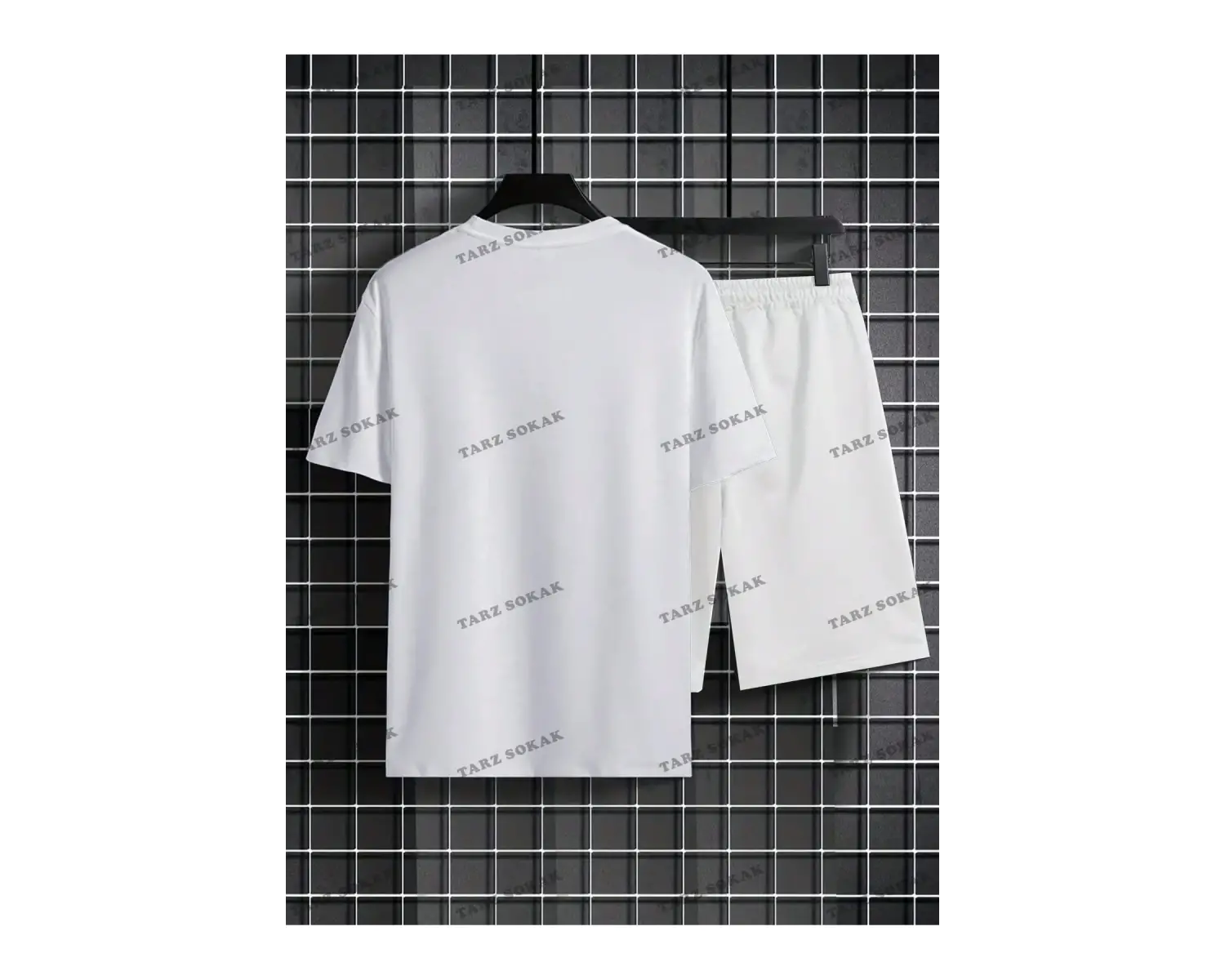 LEGND Erkek Slogan Baskılı Kısa Kollu T-shirt ve Şort Takım