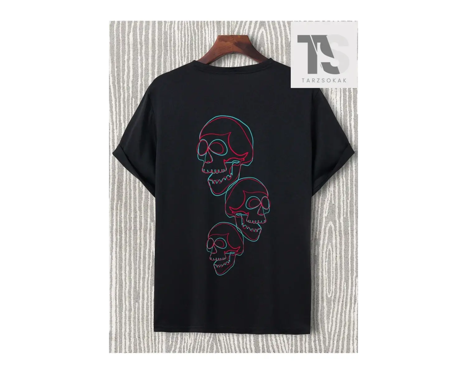 LEGND Gül Ve Harf Baskılı Erkek T-Shirt