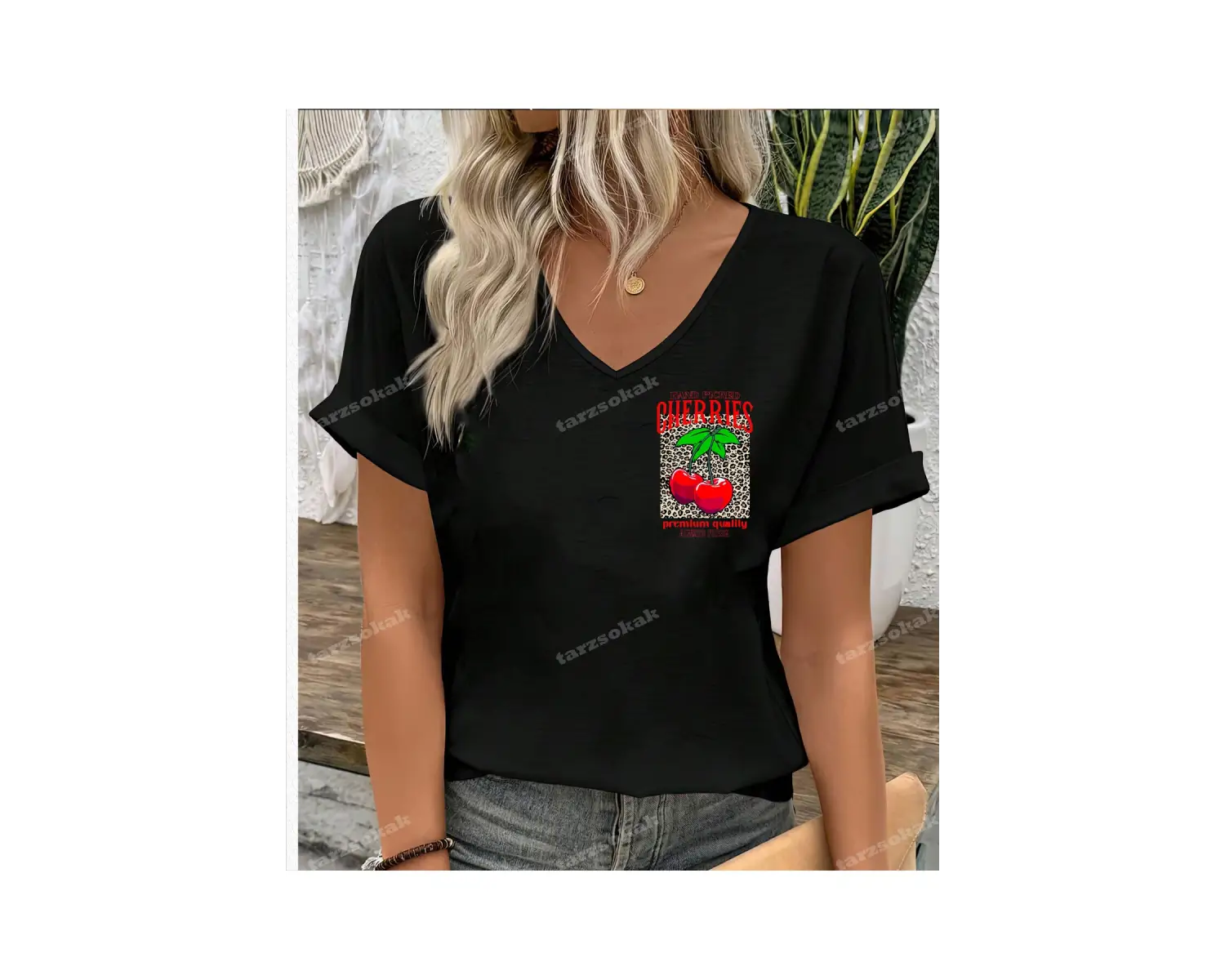 LEOPAR DESENLİ CHERRIES PREMİUM