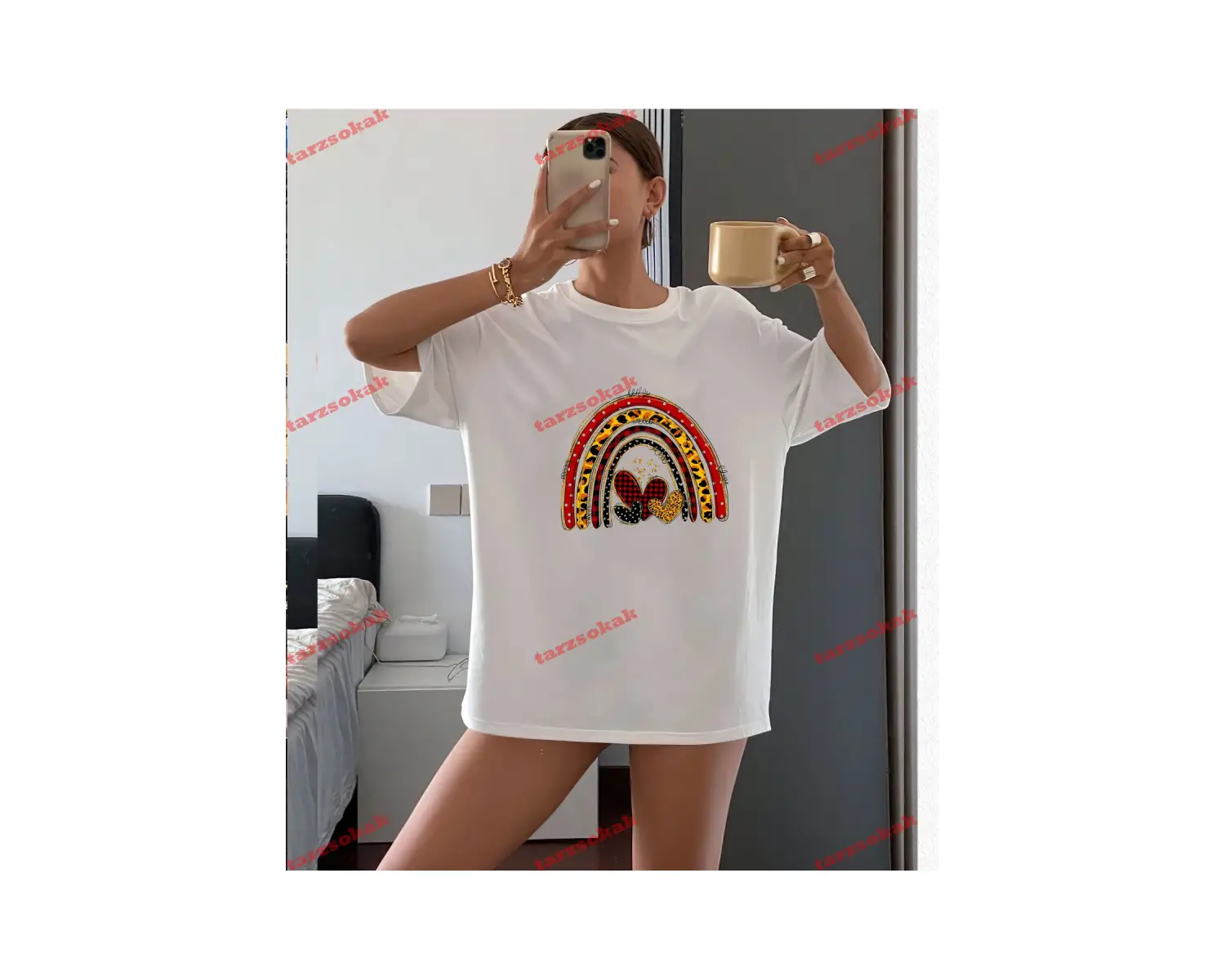 LEOPAR DESENLİ GÖKKUŞAĞI KALP