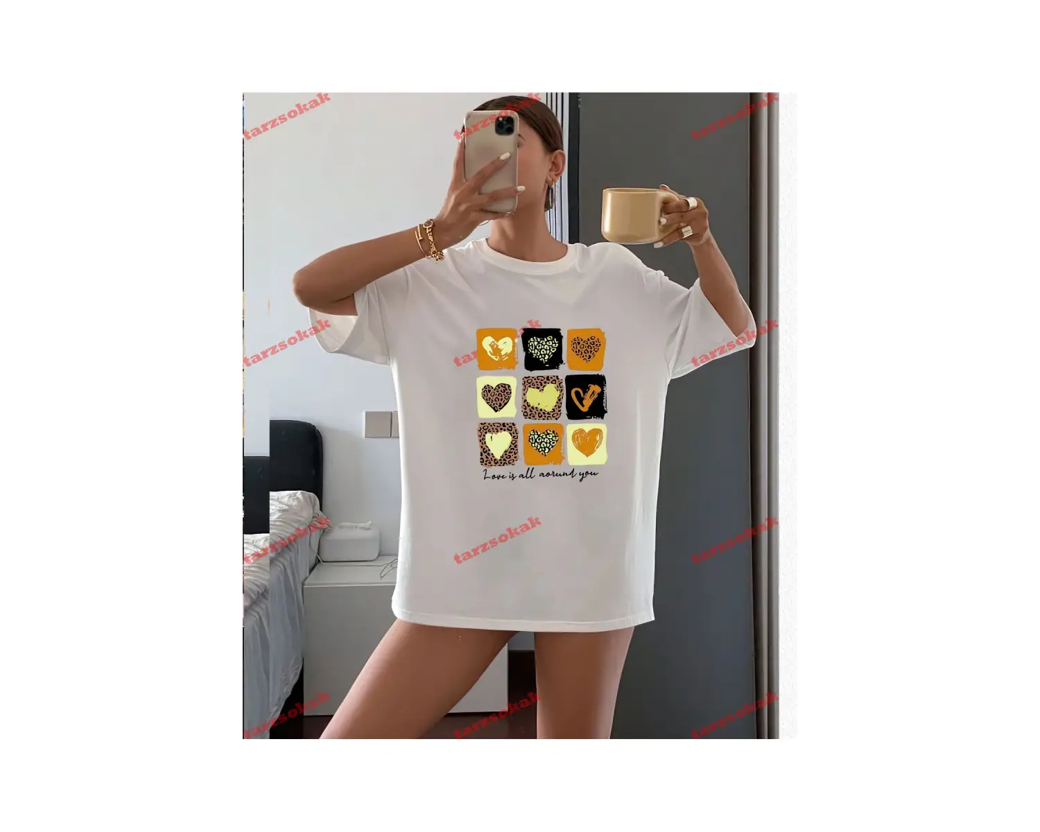 LEOPAR DESENLİ LOVE İS ALL