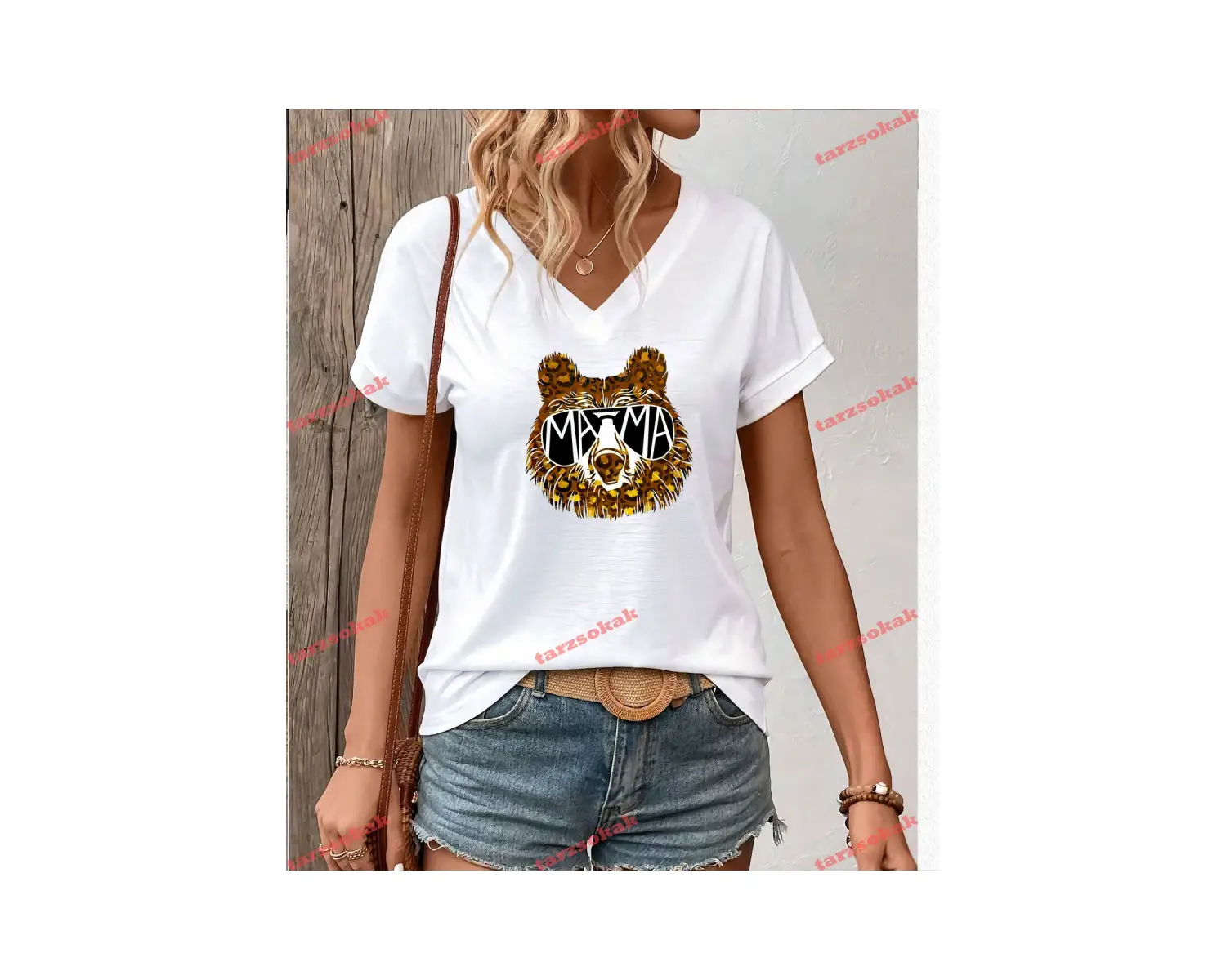 LEOPAR DESENLİ MAMA AYICIK