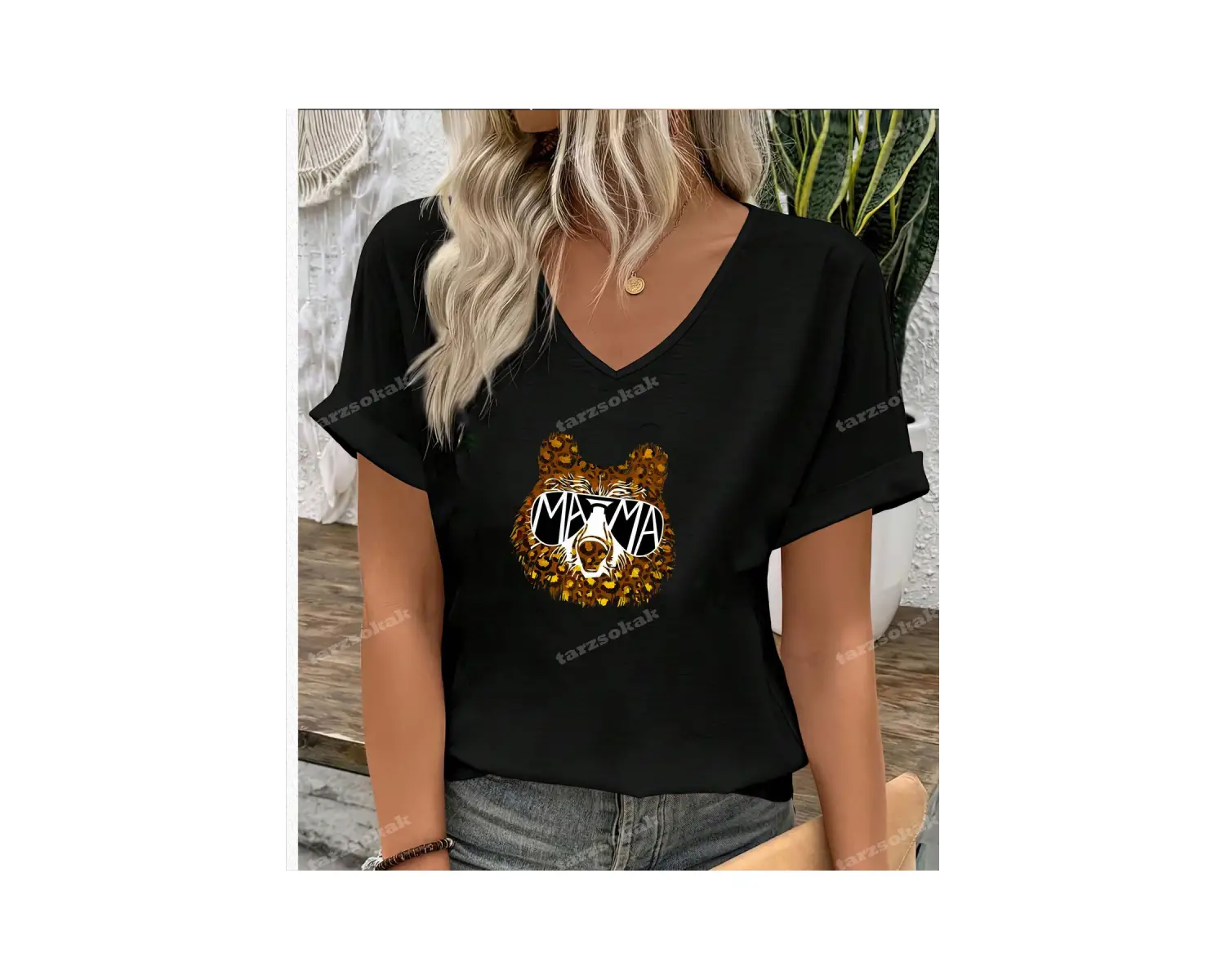 LEOPAR DESENLİ MAMA AYICIK