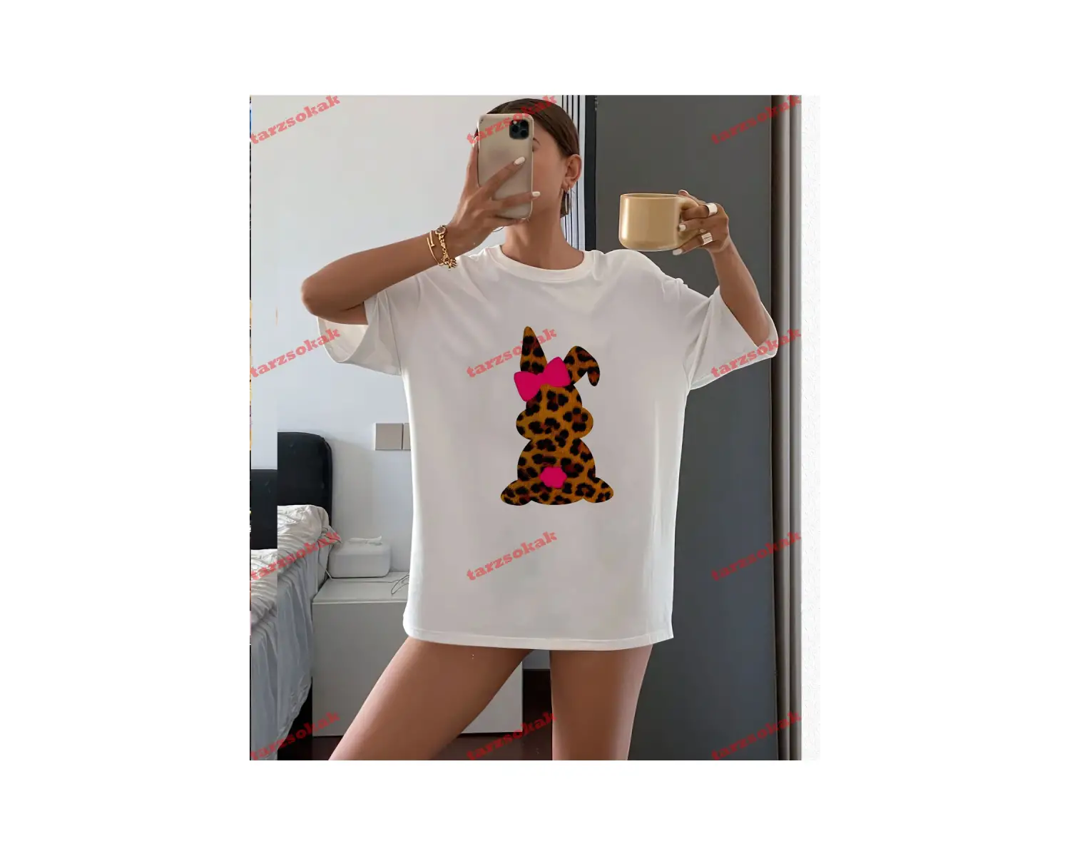 LEOPAR DESENLİ TAVŞAN BUNNY