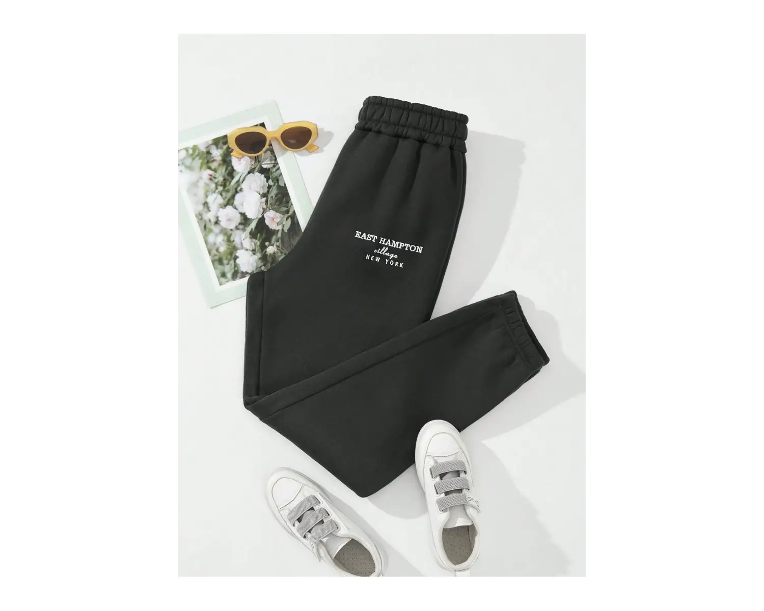 Letter Embroidery Thermal Lined 4 Mevsim Eşofman