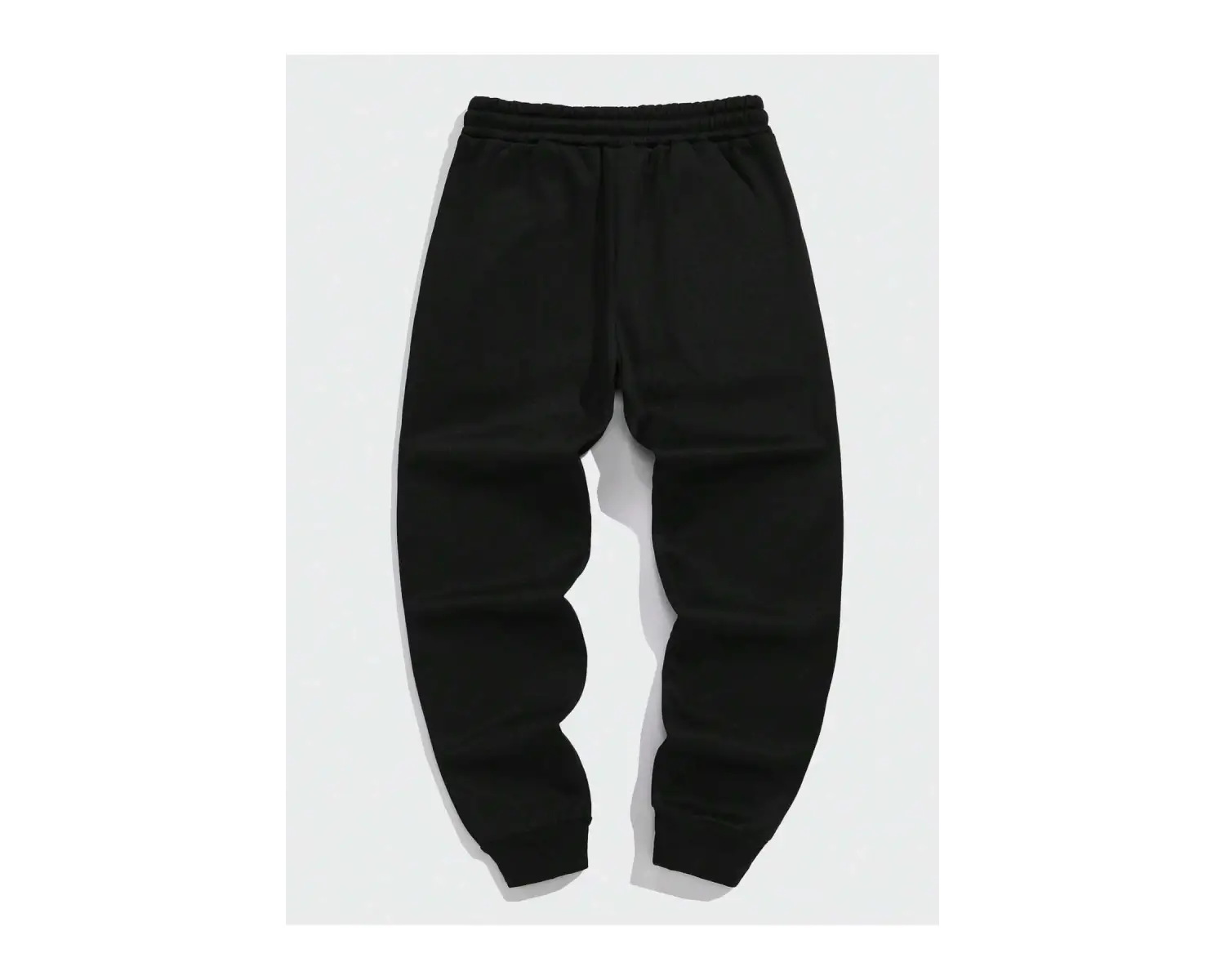 Letter & Fire Print Drawstring Waist Eşofman Altı