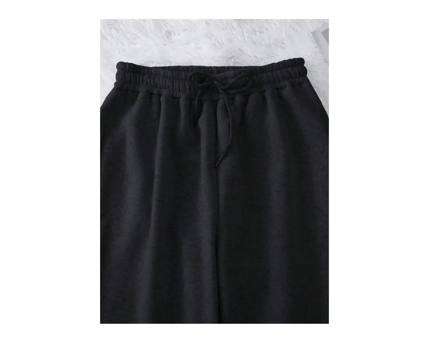 Letter Graphic Drawstring Waist 4 Mevsim Eşofman