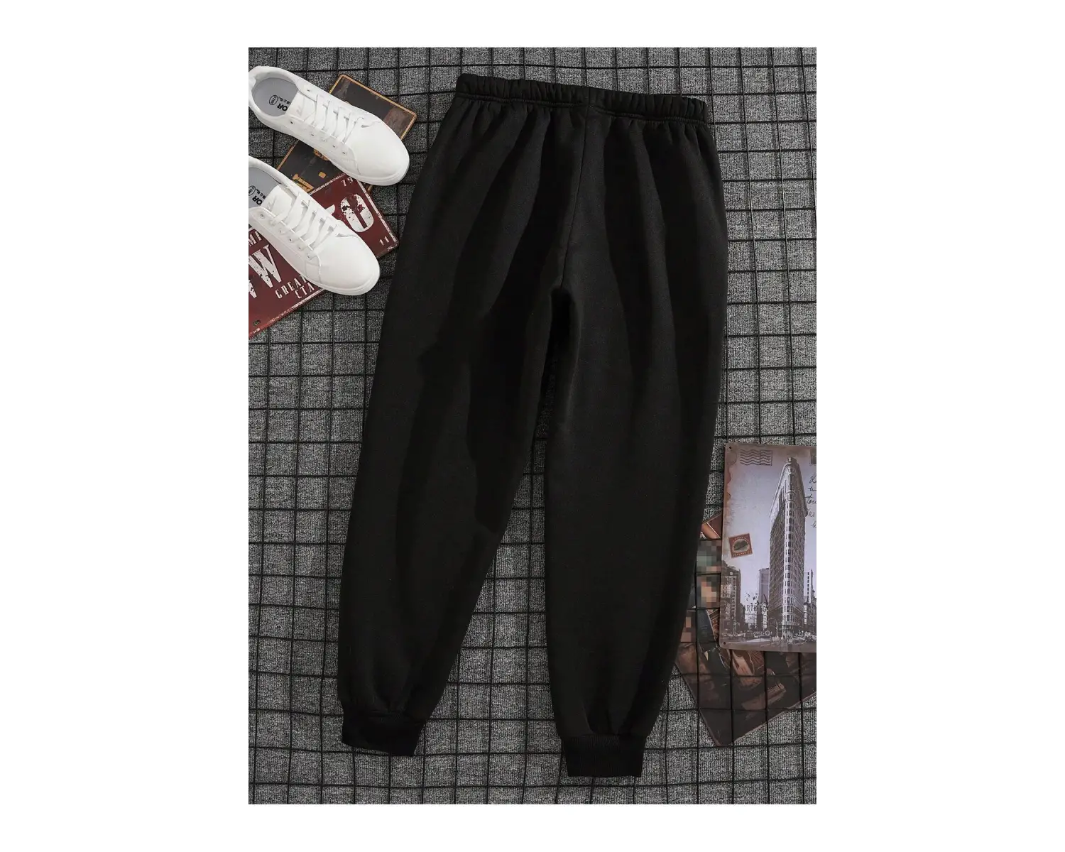 Letter Graphic Drawstring Waist Eşofman Altı