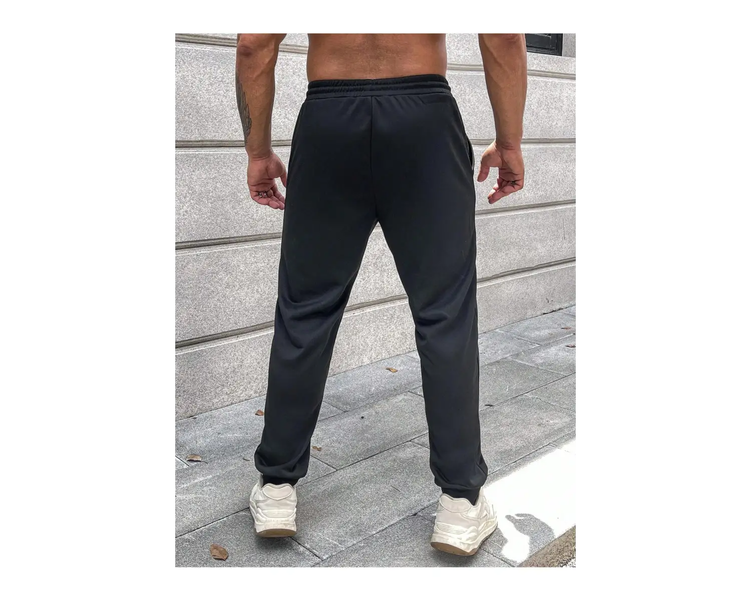 Letter Graphic Drawstring Waist Eşofman Altı