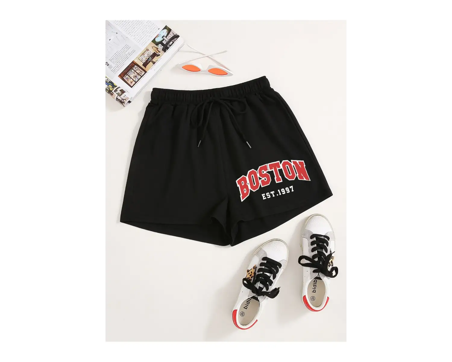 Letter Graphic Track Şort