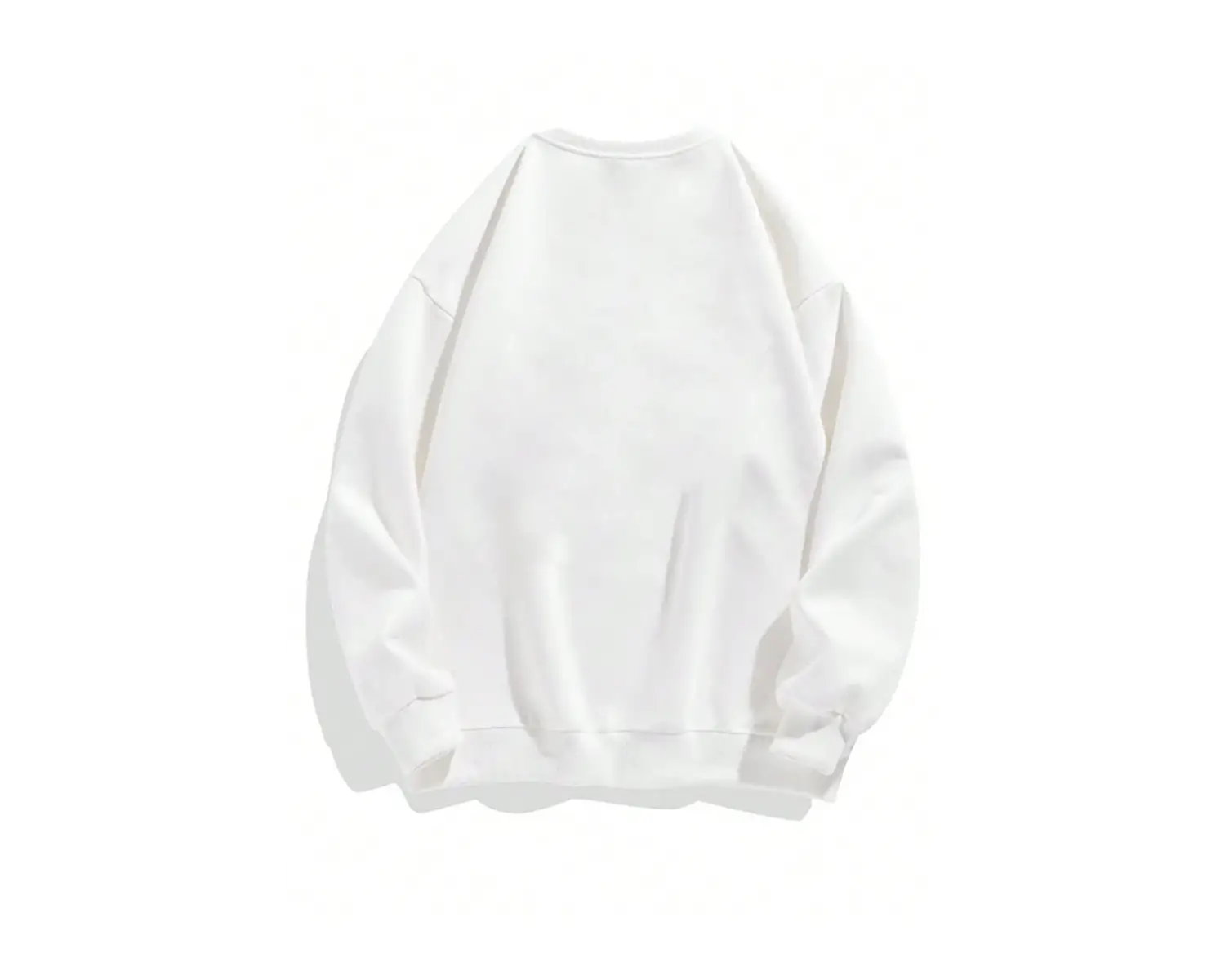 Letter & Tennis Racket Print Drop Shoulder Sweatshirt Beyaz