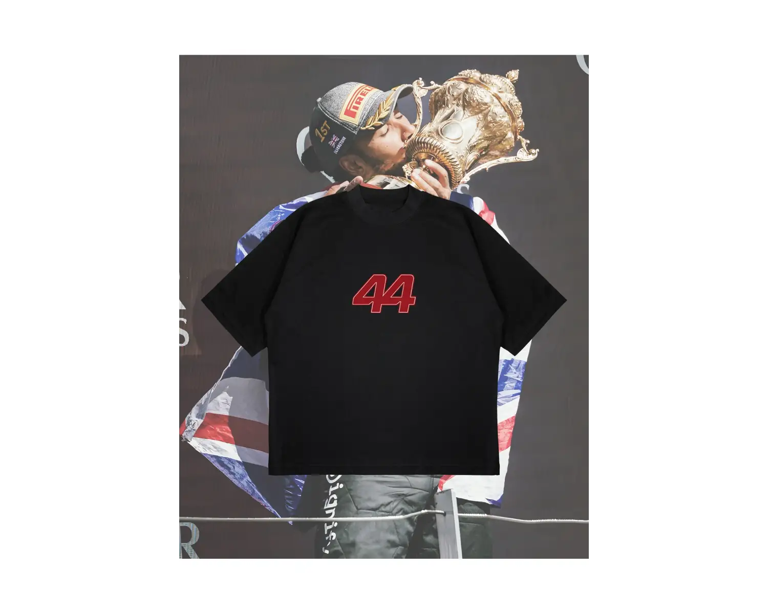 Lewis H. Boxy Fit Oversize Unisex Tshirt – Baskılı Tişört |